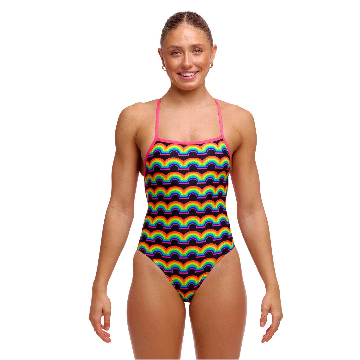 Funkita Badeanzug Rainbowie Schwimmanzug blickdicht und hoher Beinausschnitt