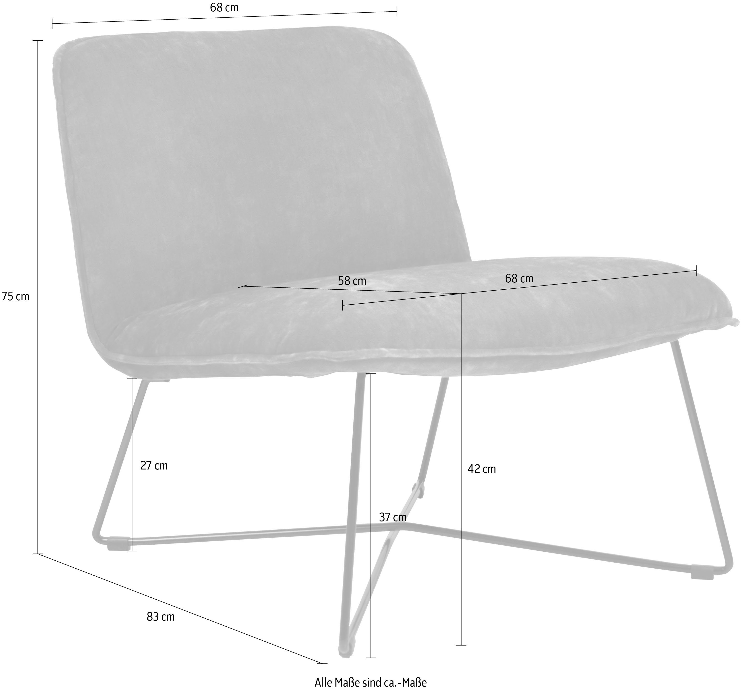 gemütlicher skandinavischen Loungesessel Loungesessel Fly, petrol im furninova Design