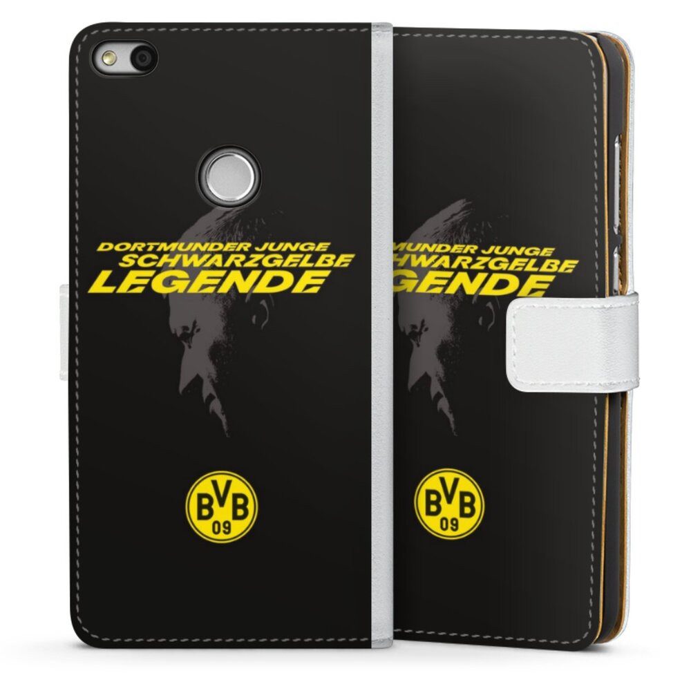 DeinDesign Handyhülle Marco Reus Borussia Dortmund BVB Danke Marco Schwarzgelbe Legende, Huawei P9 Lite (2017) Hülle Handy Flip Case Wallet Cover