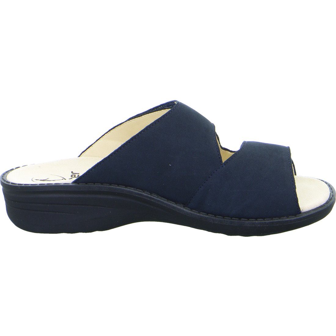 047614 Hera Schuhe, - Damen blau Ganter Pantolette Ganter Nubuk Pantolette