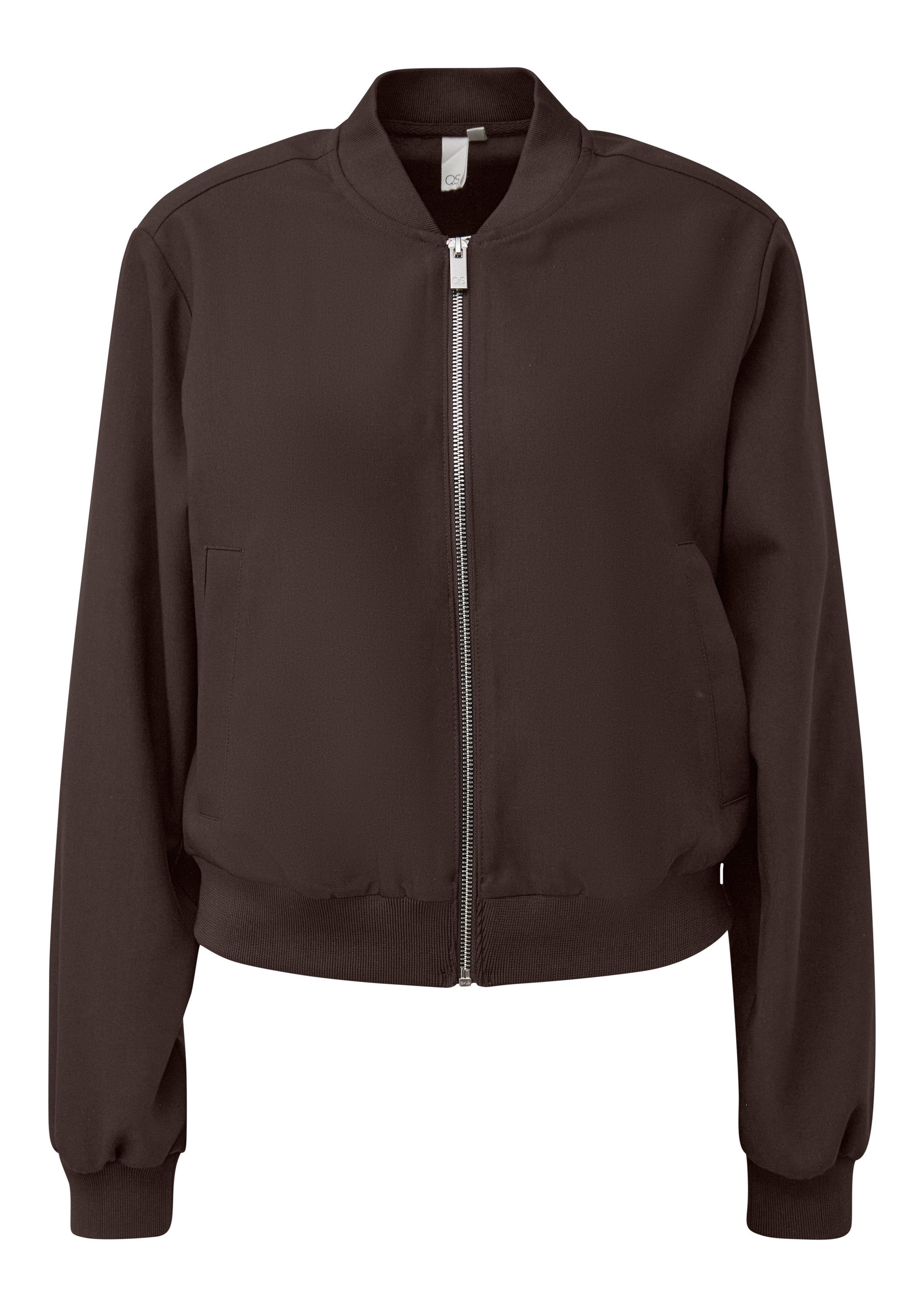 QS Funktionsjacke Indoor-Jacke Leichte Blousonjacke mit Rippbündchen