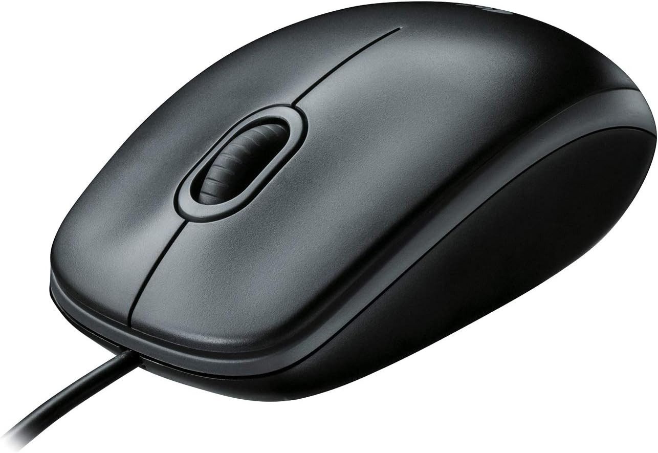 Logitech USB-Maus 800 DPI beidhändig ergonomisch & präzise für PC Laptop Maus (Kabelgebunden, 125 dpi, Ergonomische USB-Maus 800 DPI, präziser Sensor & beidhändiger Nutzung)