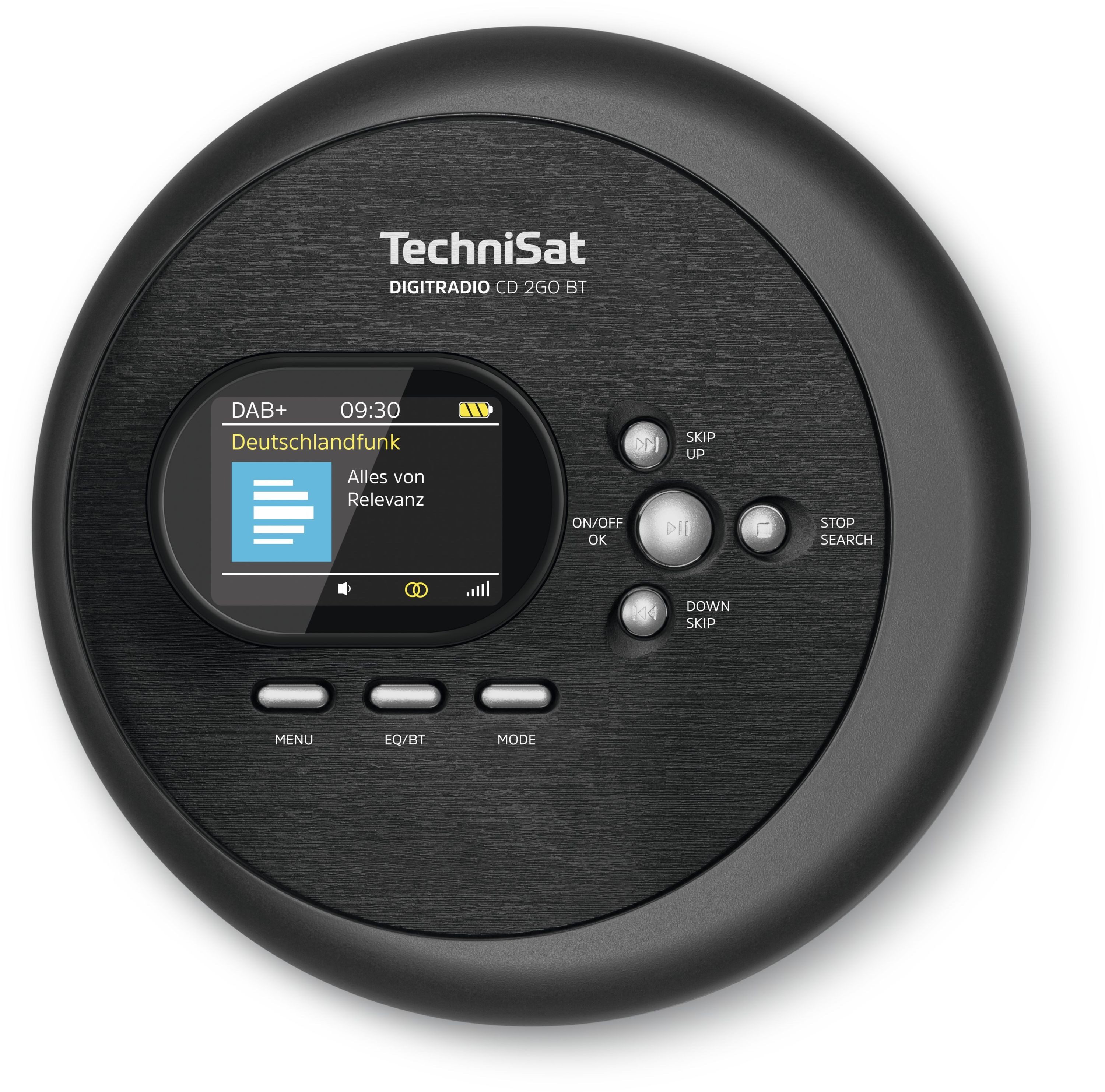 TechniSat DIGITRADIO CD 2GO BT Digitalradio (DAB) (Digitalradio (DAB), FM-Tuner mit RDS, CD-Player, Bluetooth)