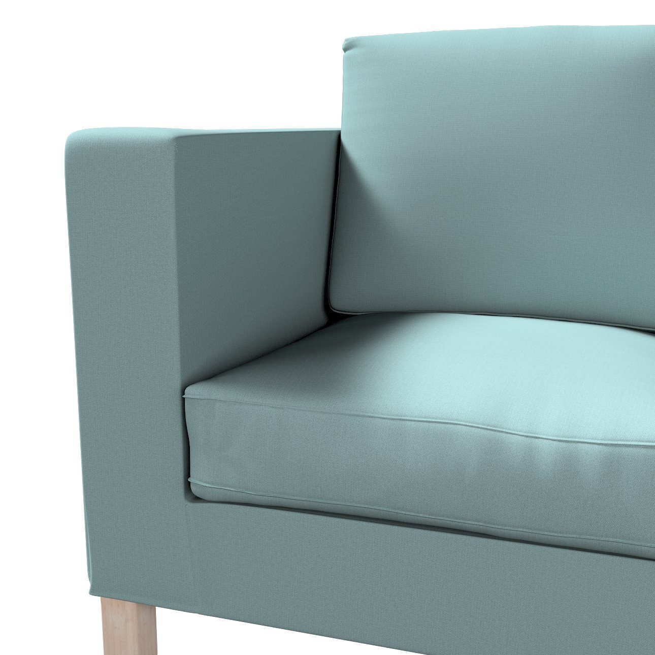 Sofa kurz, Dekoria grün ausklappbar Sofahusse nicht Cotton 2-Sitzer Panama, eucalyptus Karlanda