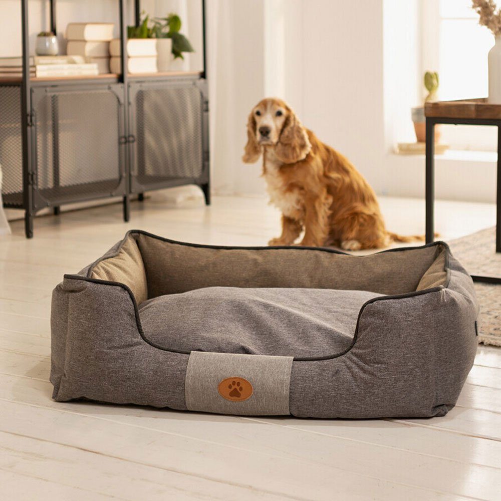 Home-trends24.de Hundematte Hunde Matte Bett Sofa Kissen Liege Decke Tierbett 70 x 60 Grau