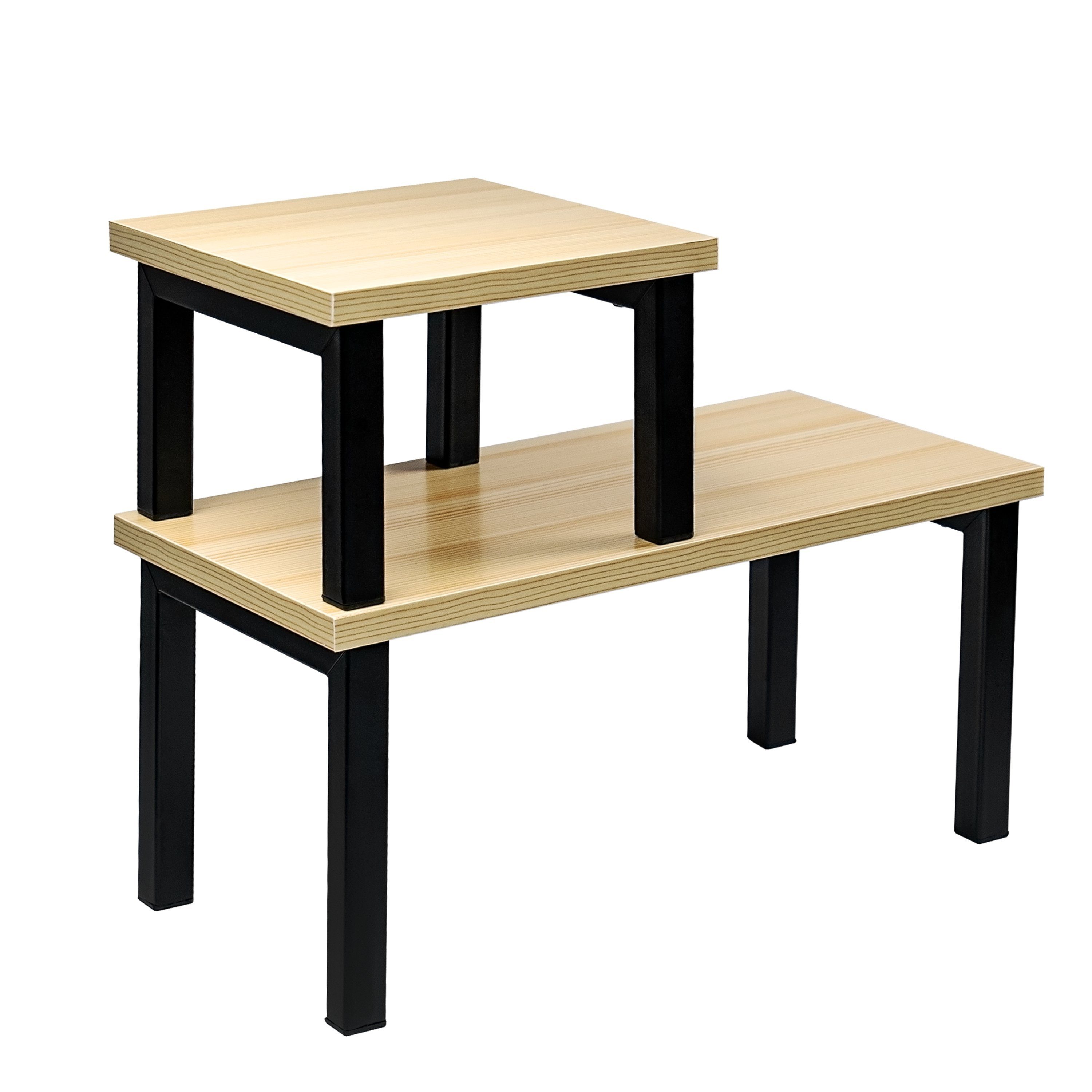 Coradoma Gewürzregal 2er Set Küchenregal Stapelbar Regal Organizer Küche Ec günstig online kaufen