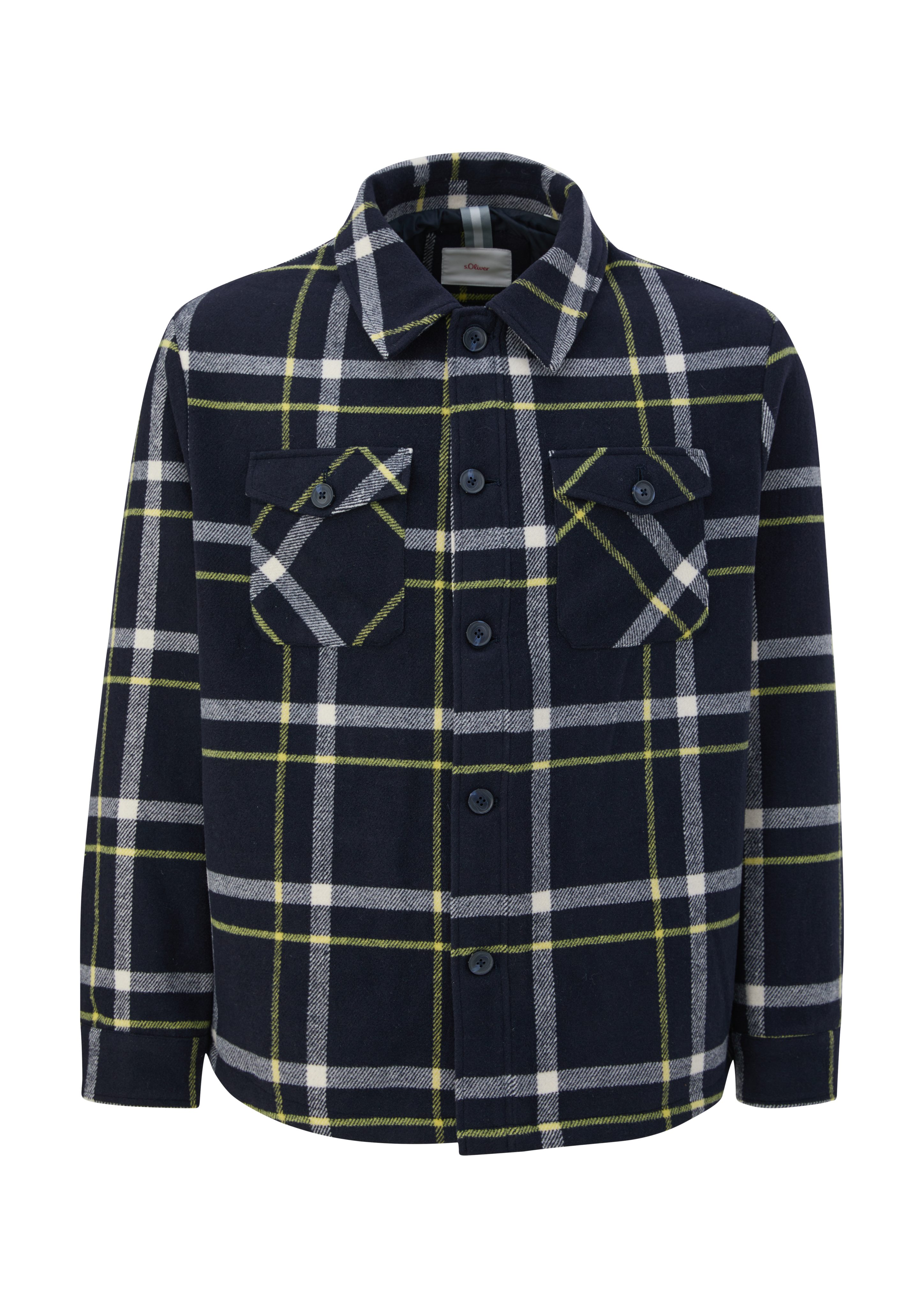 Flanell-Qualität s.Oliver Overshirt in Outdoorjacke