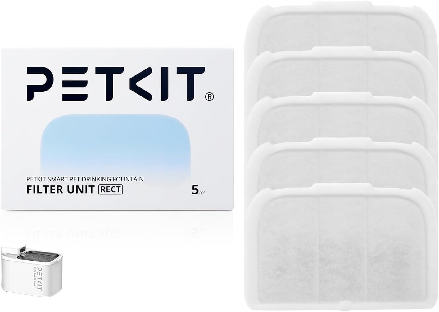 PETKIT Trinkbrunnen PETKIT Fountain Filter Unit 5.0-5pcs, 5 Filter fuer PETKIT EVERSWEET MAX