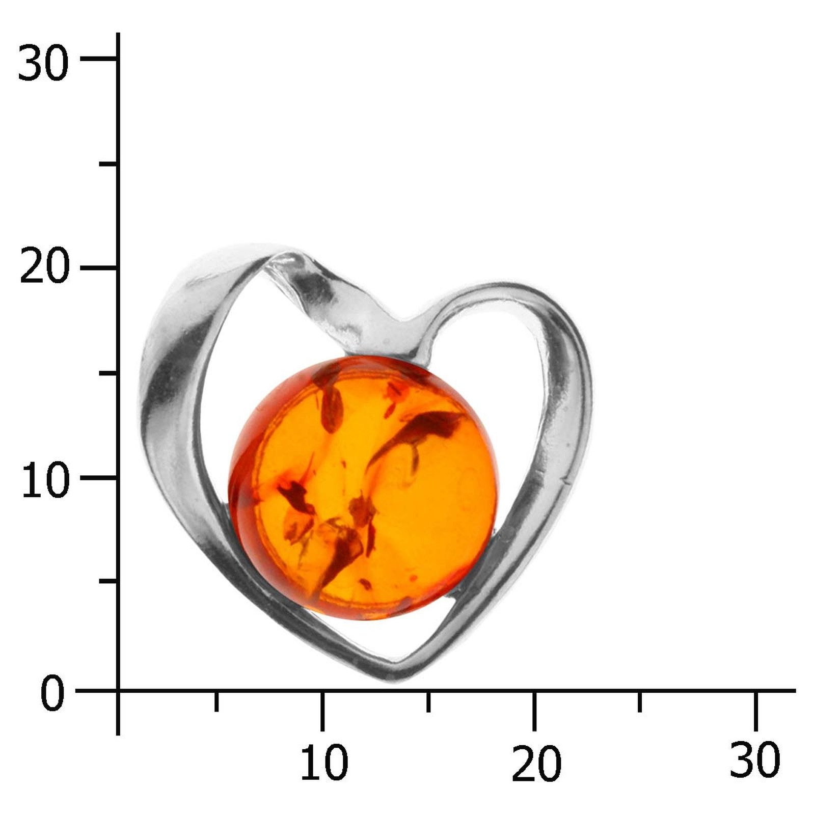 OSTSEE-SCHMUCK Kettenanhänger Ostsee-Schmuck Anhänger Gleiter-Herz Anhänger günstig online kaufen