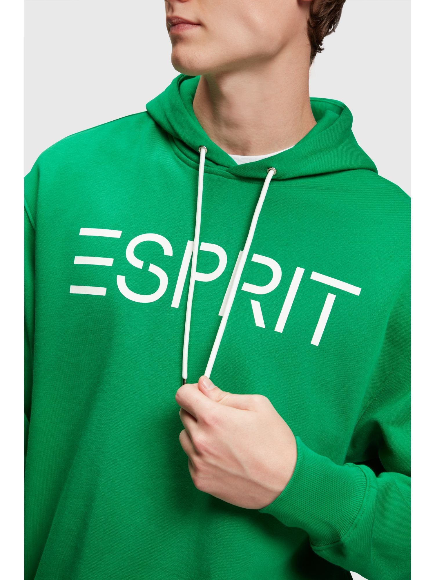 Logo-Hoodie (1-tlg) GREEN Sweatshirt Esprit