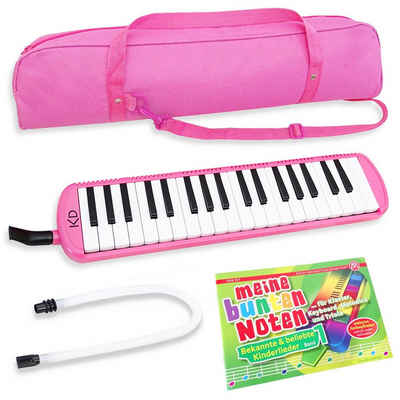 keepdrum Melodica keepdrum Melodica Pink 37 Tasten mit Tasche und Notenheft