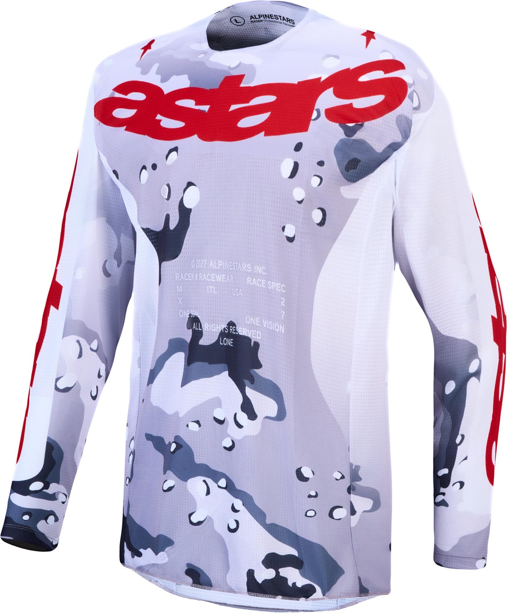 Alpinestars Motocross-Shirt Racer Air Lone Motocross Jersey perforiert