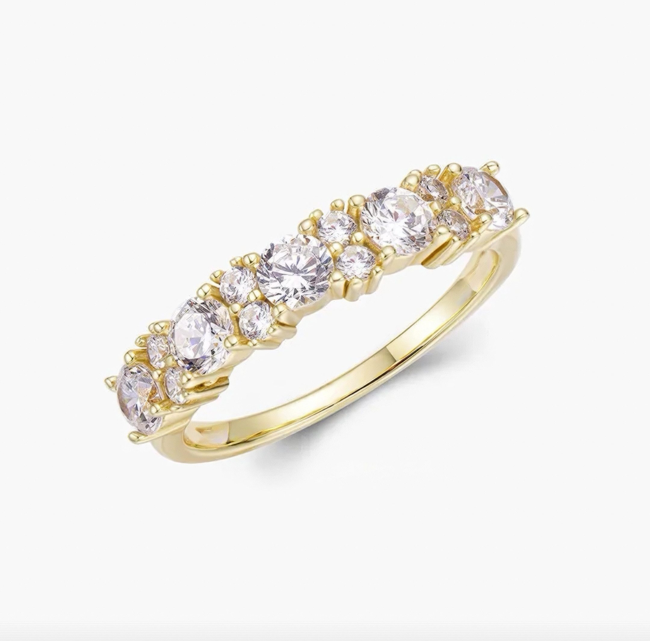 Jumpeak Diamantring 14k Gold-Diamantring,labordiamant,promise ring,engagement ring, Brillantschliff,geschenk für frau,geschenk zur firmung mädchen