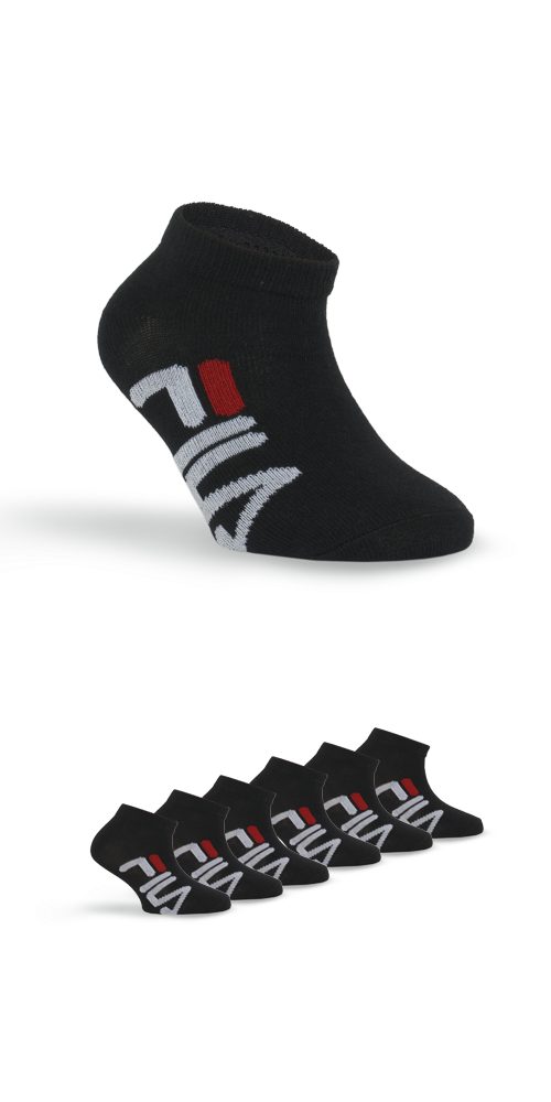Fila Sneakersocken JUNIOR UNISEX INVISIBLE SOCKS (6-Paar) mit Logoschriftzug seitlich