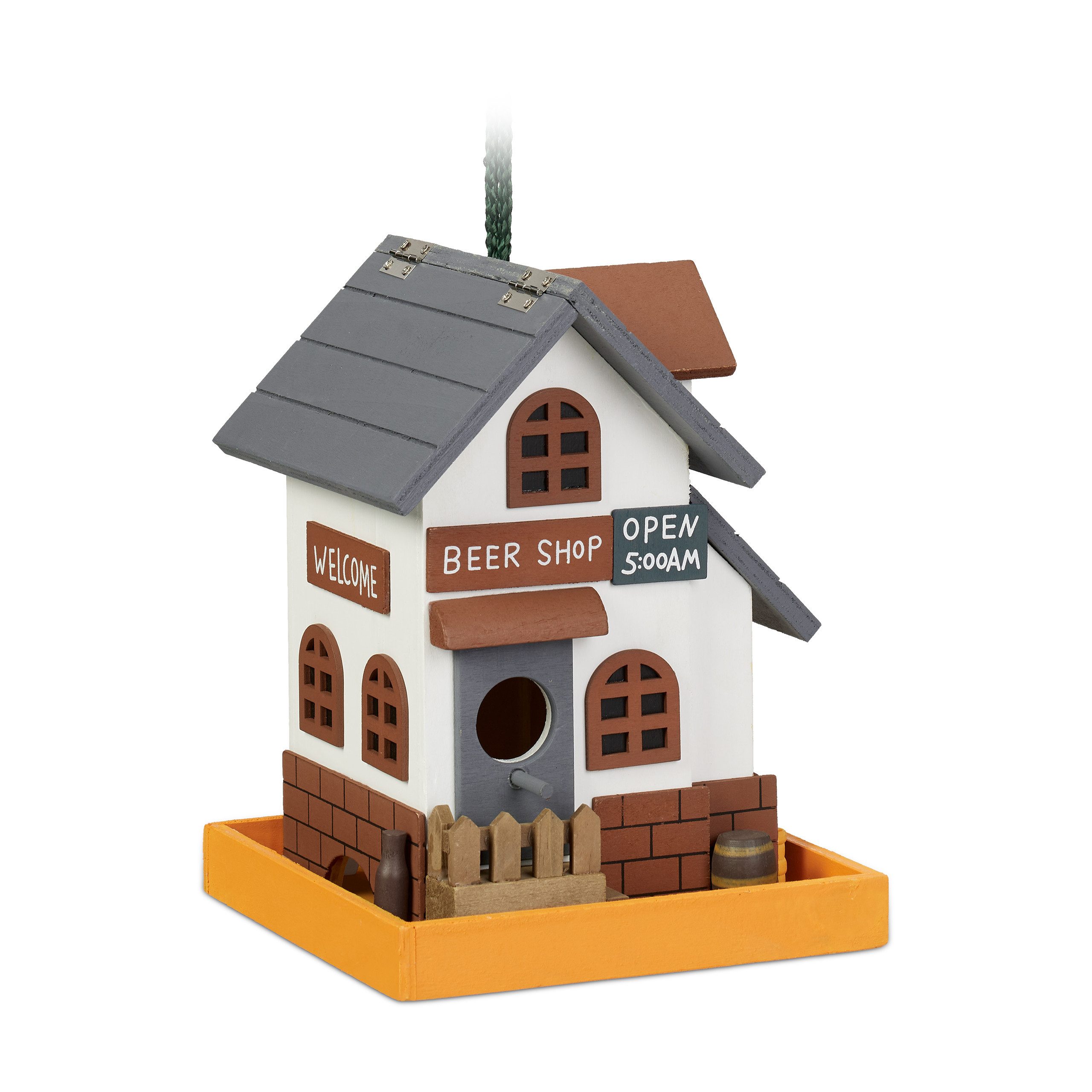 relaxdays Vogelhaus Deko Vogelhaus Wirtshaus