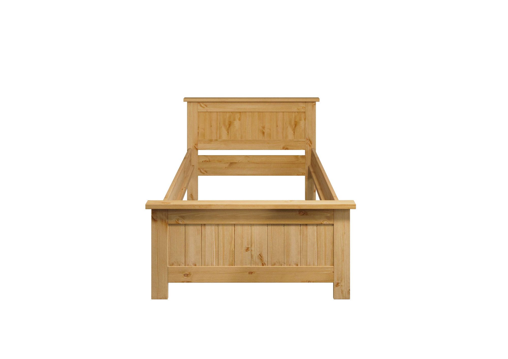 OTTO home Massivholzbett Juventus, Bett, Massivholzbett, Holzbett, Bettrahmen (Breite/Belastbarkeit 140cm/180 KG), Breite 90 cm, aus massiver Kiefer, FSC®-zertifiziert
