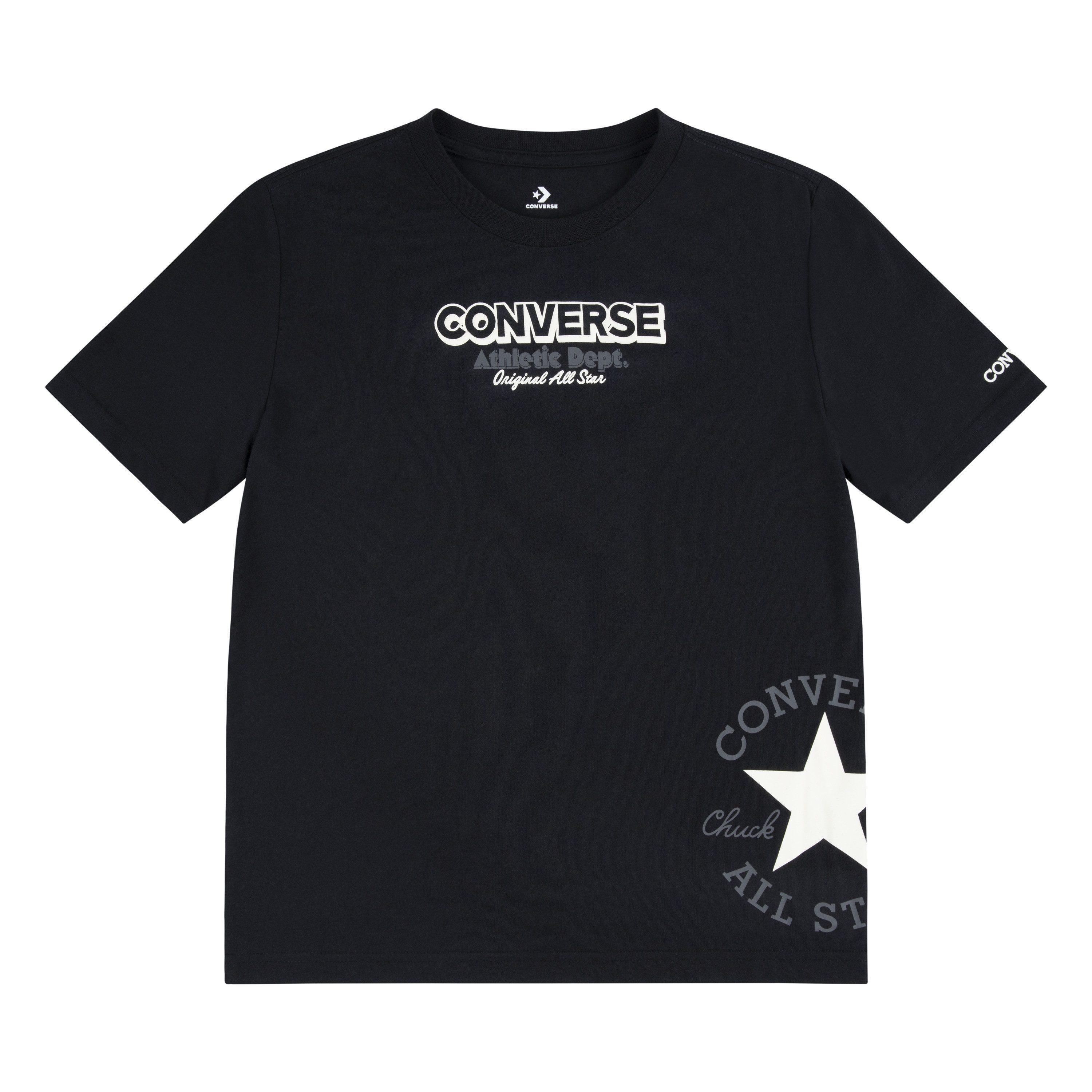 Converse T-Shirt CNVB LG DCTP HIT GFX TEE sportlicher Stil, Kurzarmdesign, Rundhalsausschnitt