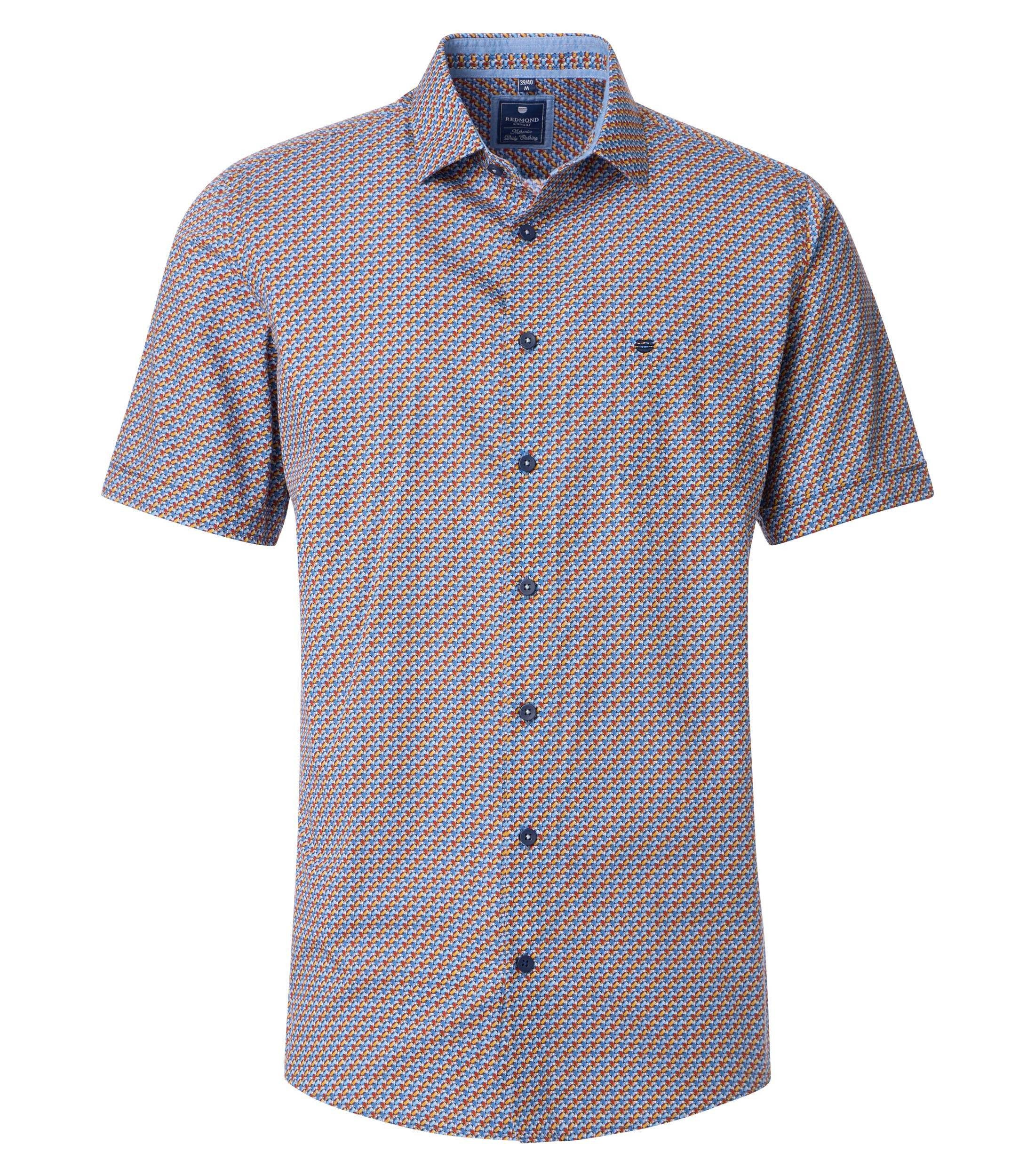 Kurzarmhemd Druck Modern Fit
