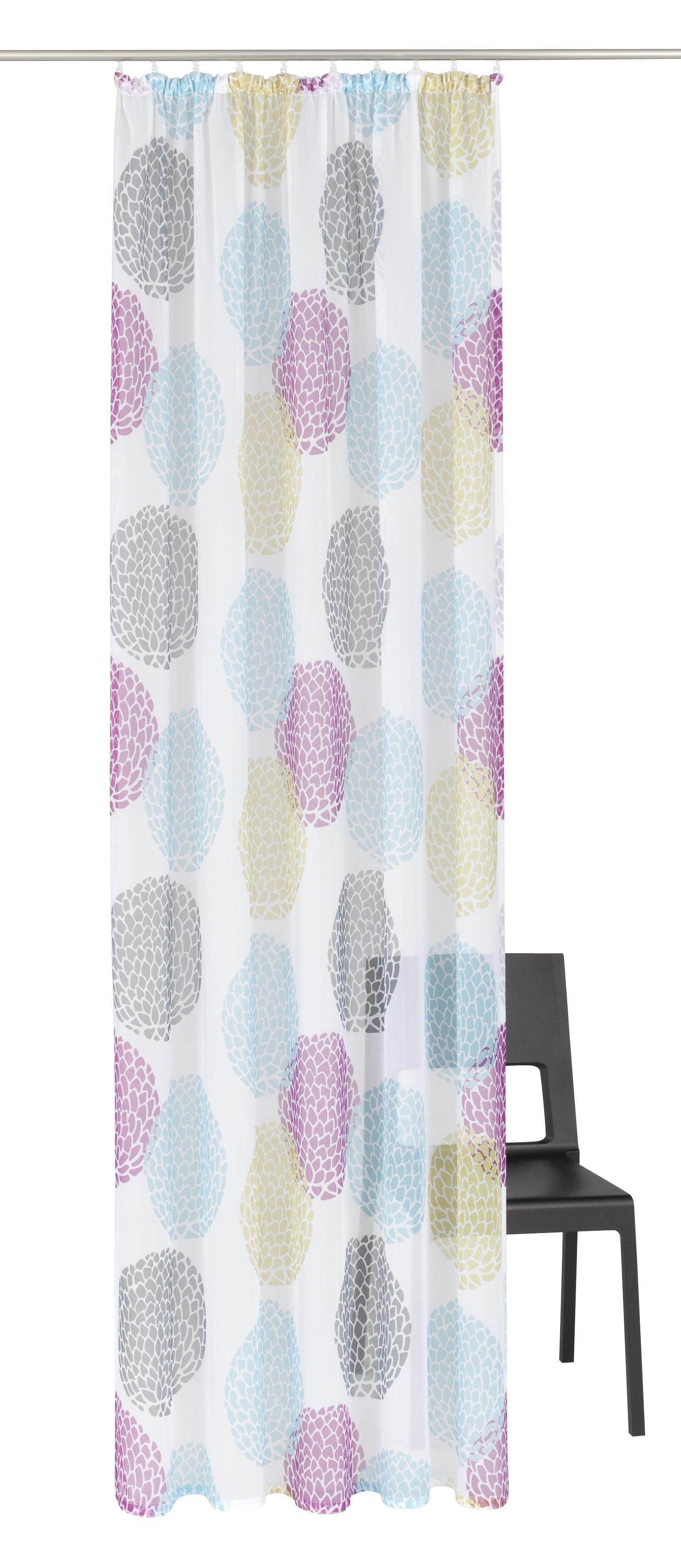 my home Gardine Belem (1 St), Kräuselband, transparent, Voile, 1 bzw. 2 Sch günstig online kaufen