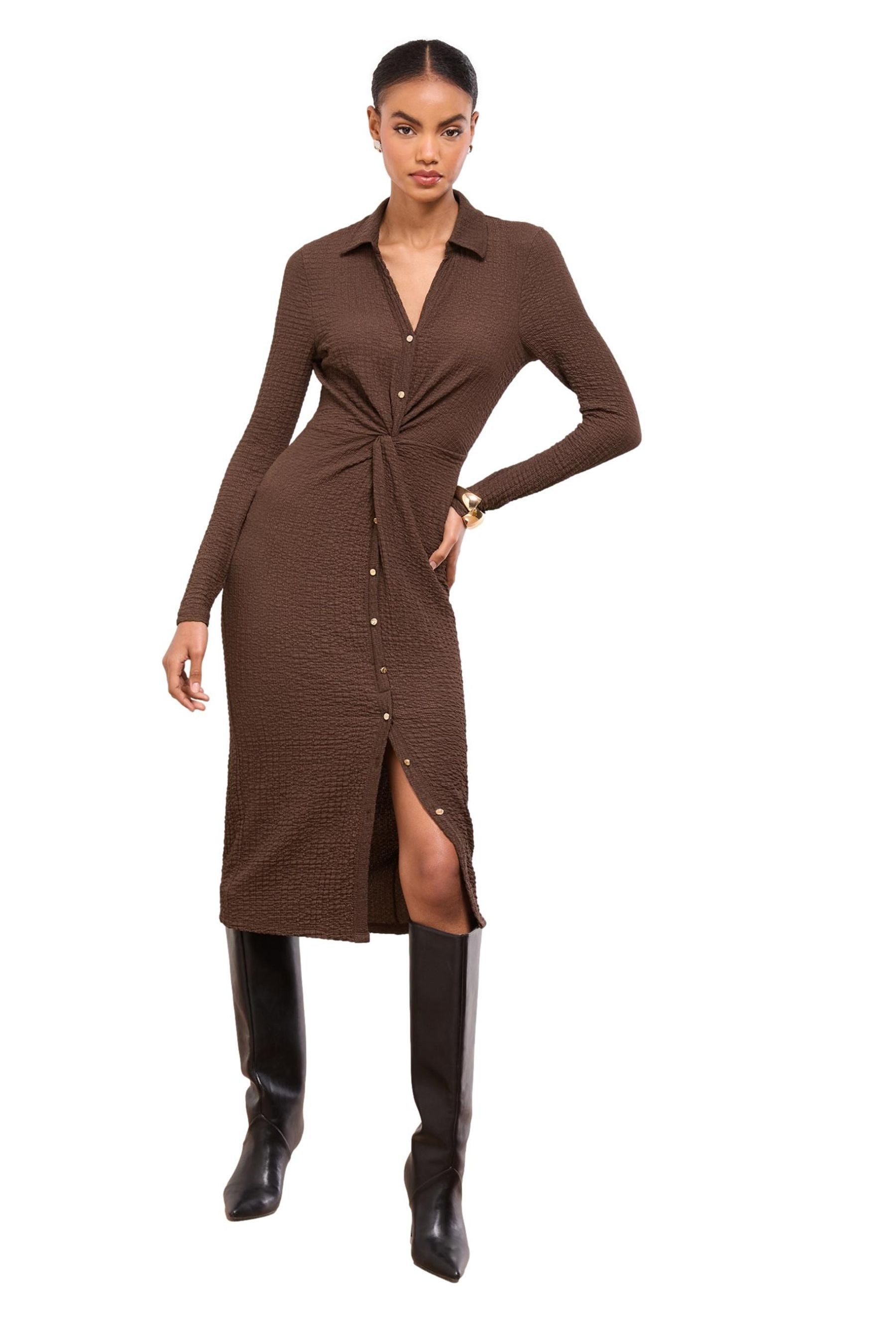 Midikleid Lipsy Jersey-Hemdkleid Midilänge, Regular