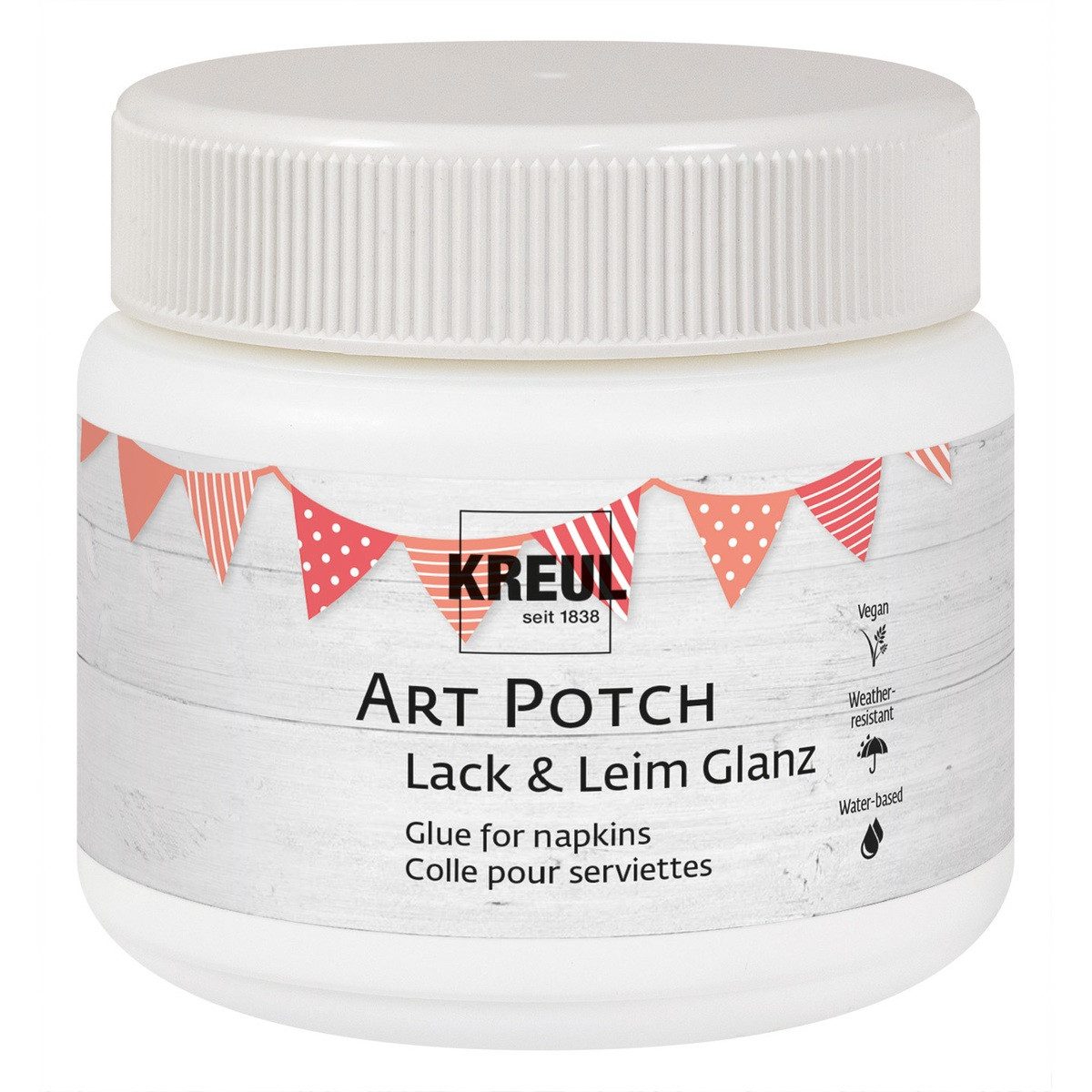 Lack KREUL Lack & Leim Art Potch glänzend 150ml Dose