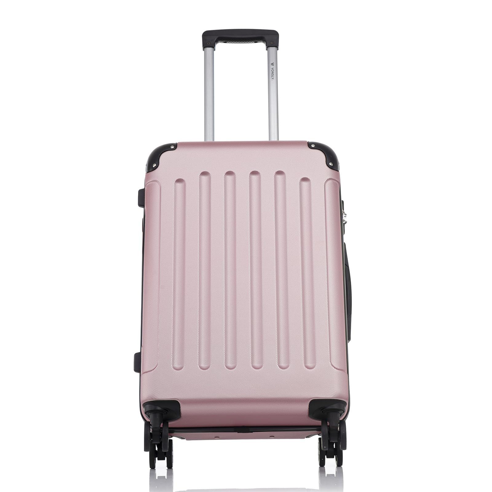 yonsly Kofferset 4er Set, Reisekoffer Trolley mit 360° Rollen ABS-Hartschal günstig online kaufen