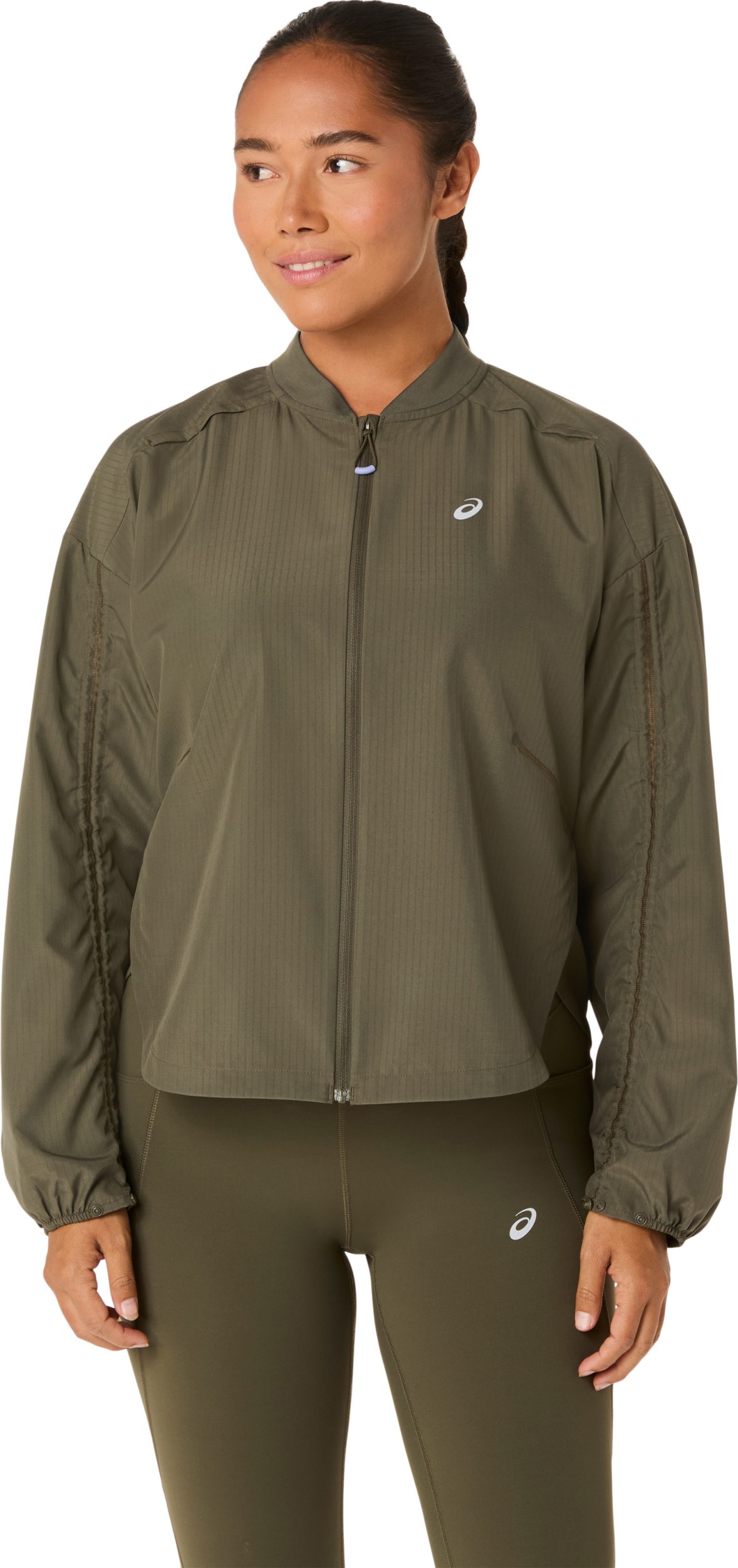 Asics Laufjacke NAGINO RUN ADJUSTABLE JACKET DARK OLIVE