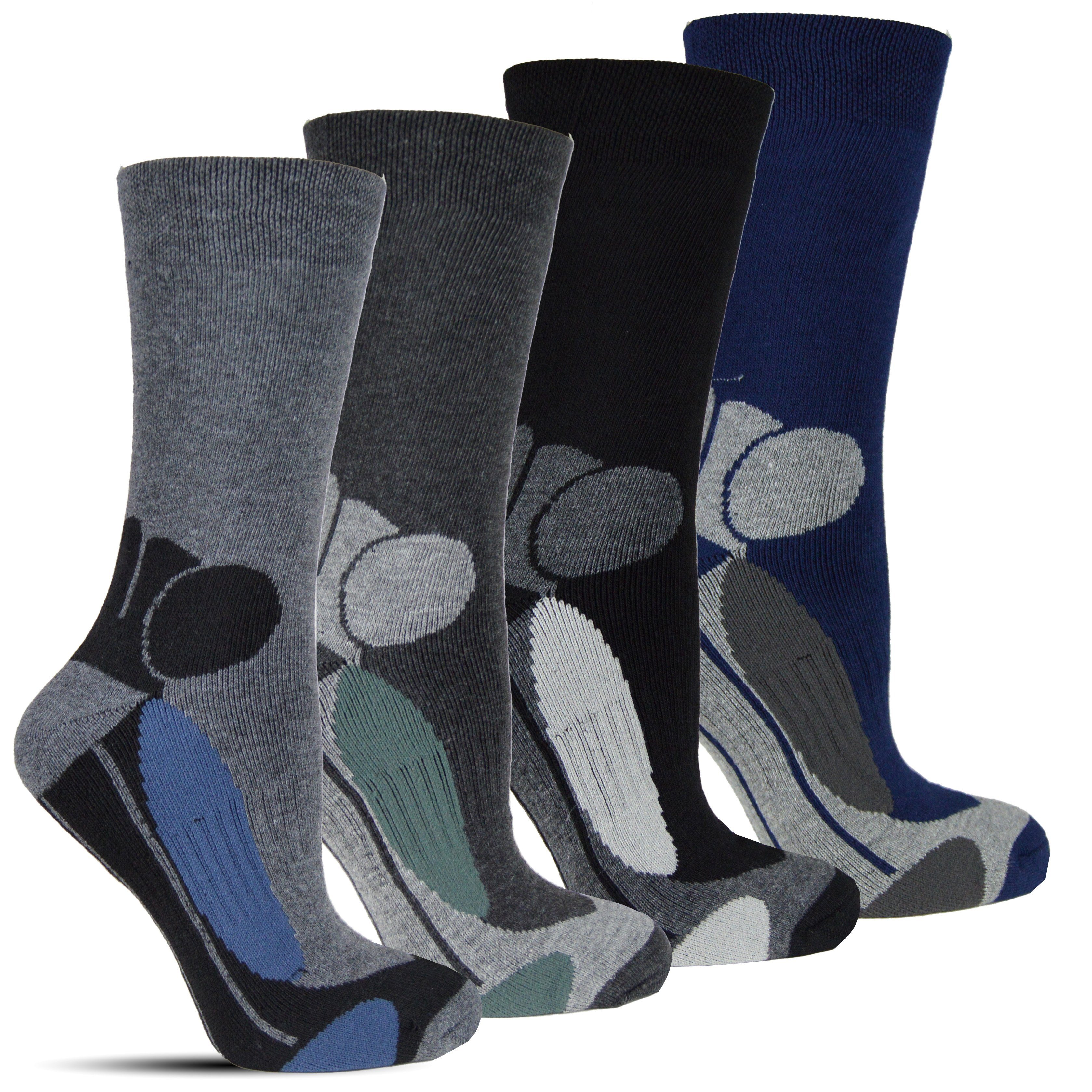 Frostfighter Thermosocken Herren Wintersocken (6 Paar) Anitipilling Innenfutter, Vollfrottee Innenfutter, dicke warme Socken