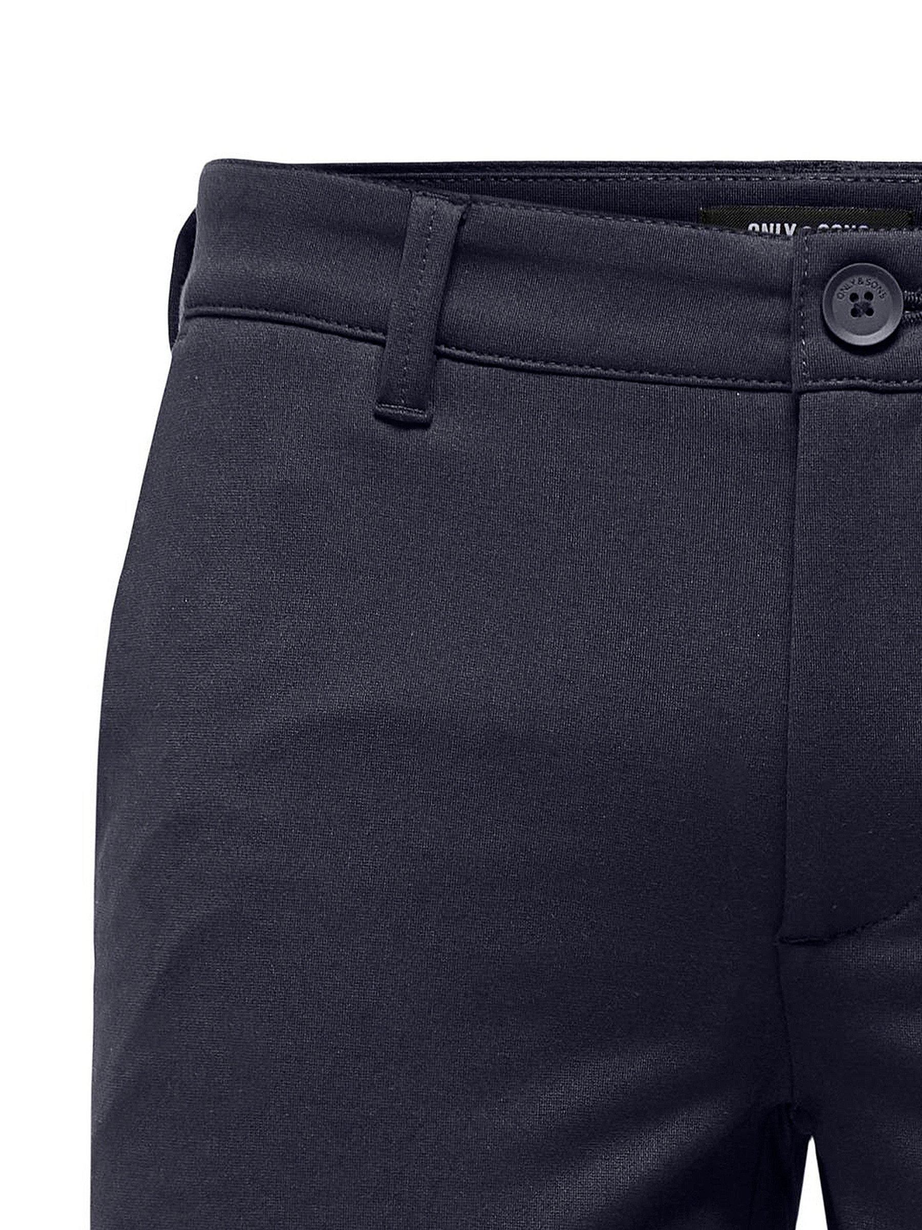ONLY & SONS Chinoshorts Pants Sommer für Herren Regular Fit unifarben elastisch Reißverschluss casual-Style