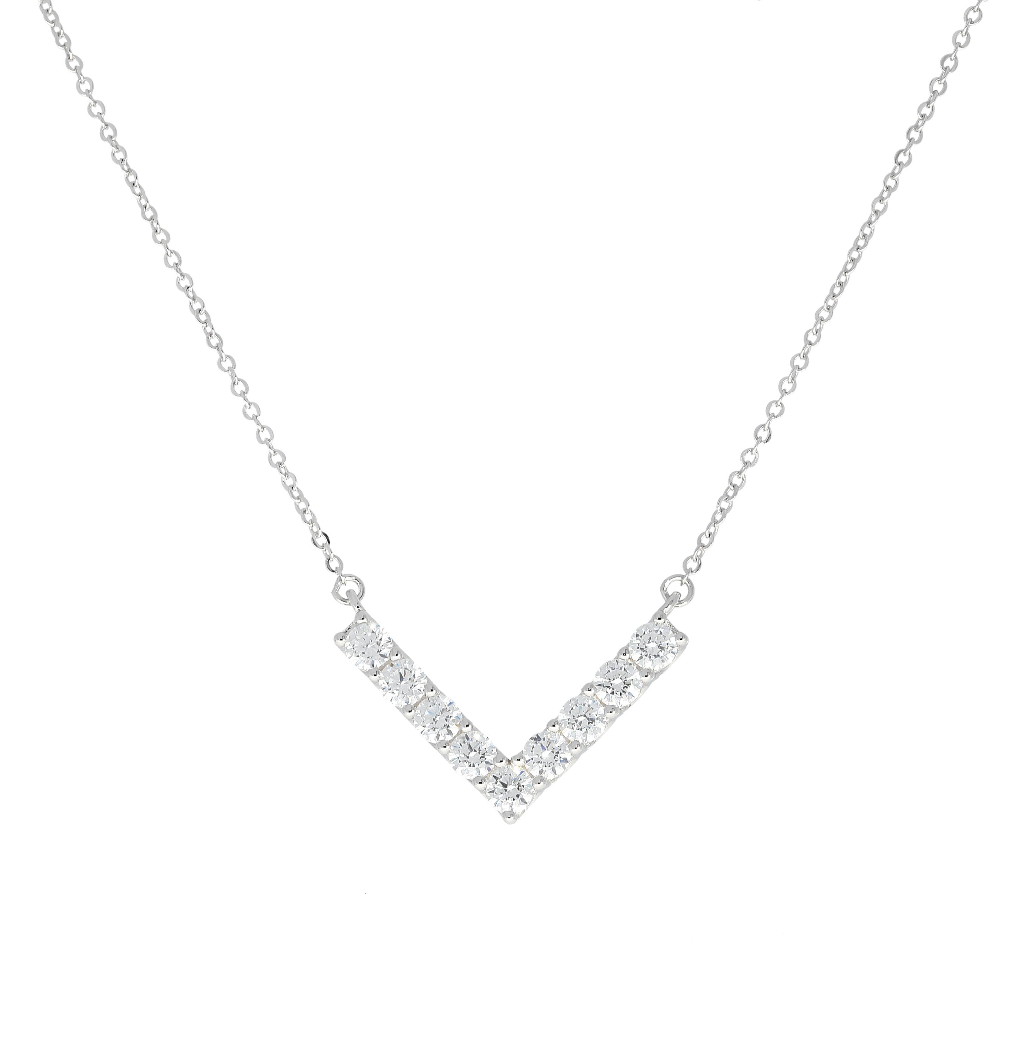 Kette mit Anhänger Zirkonia