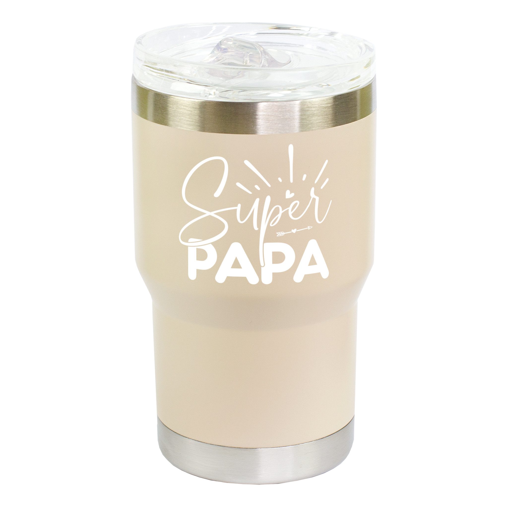 Herz & Heim Thermobecher für Papa - Kaffeebecher mit Aufdruck als Geschenk zum Vatertag, 350 ml, doppelwandig