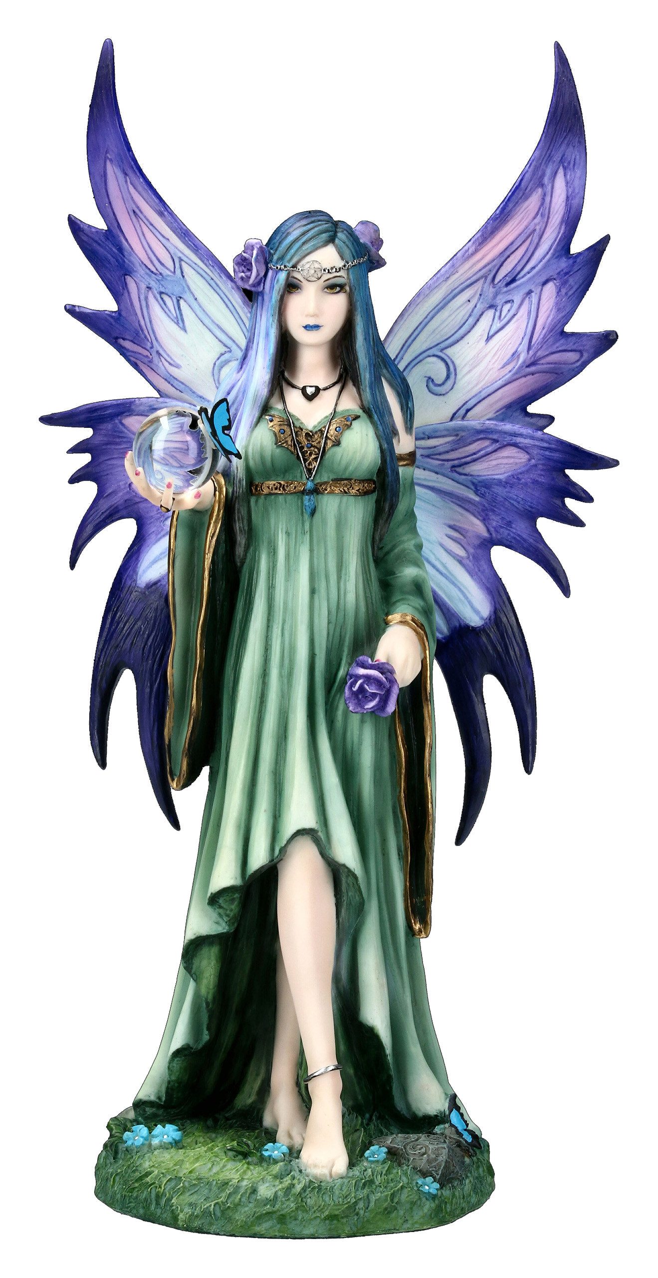 Figuren Shop GmbH Dekofigur Elfen Figur - Mystic Aura by Anne Stokes - Fantasy Dekofigur