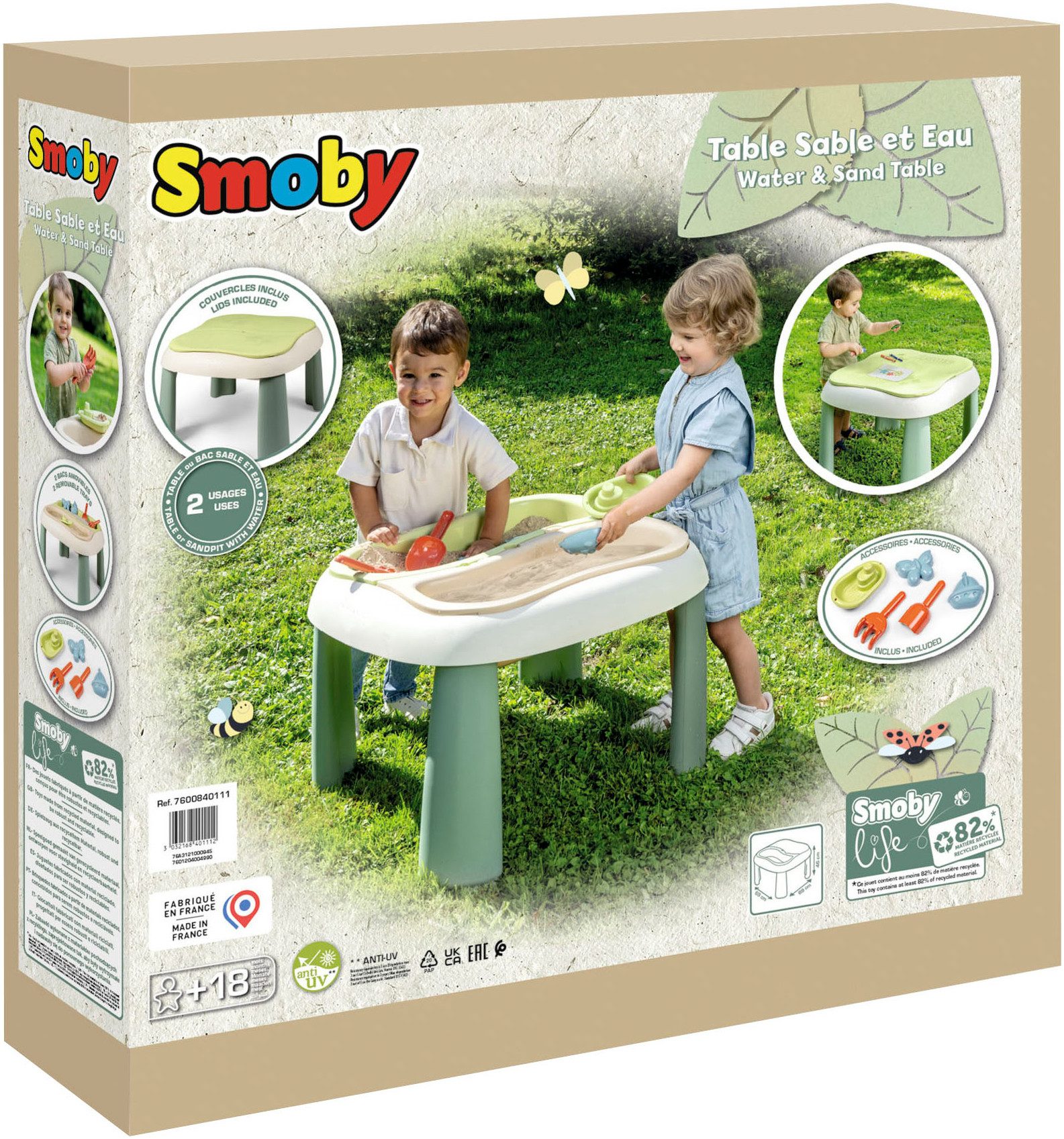 Smoby Spieltisch Smoby Life Sand- und Wasserspieltisch, Made in Europe