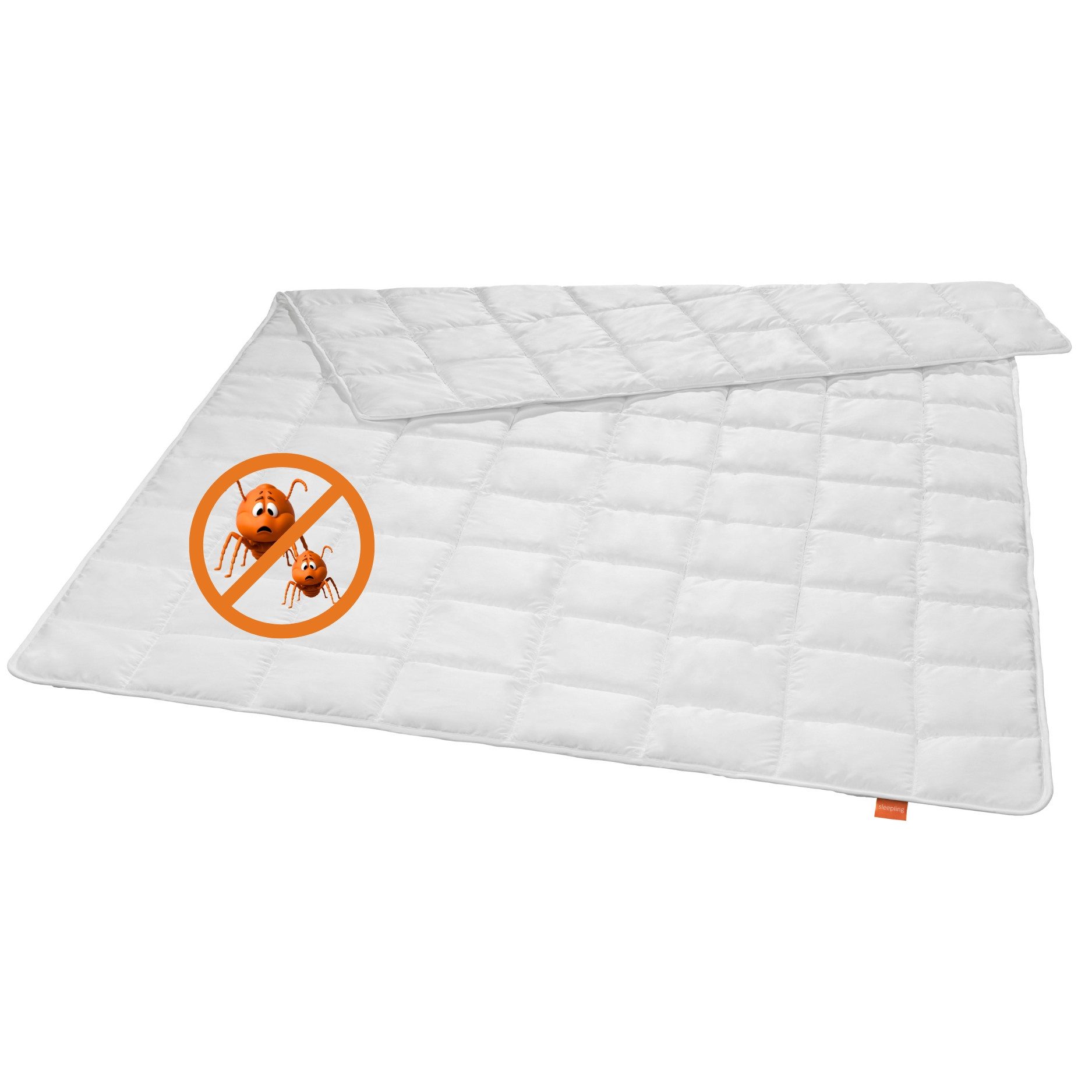 sleepling Microfaserbettdecke für Allergiker, Füllung: hochwertige Markenvollfaser aus 100% Polyester, antibakteriell, antimilben, Peachskin