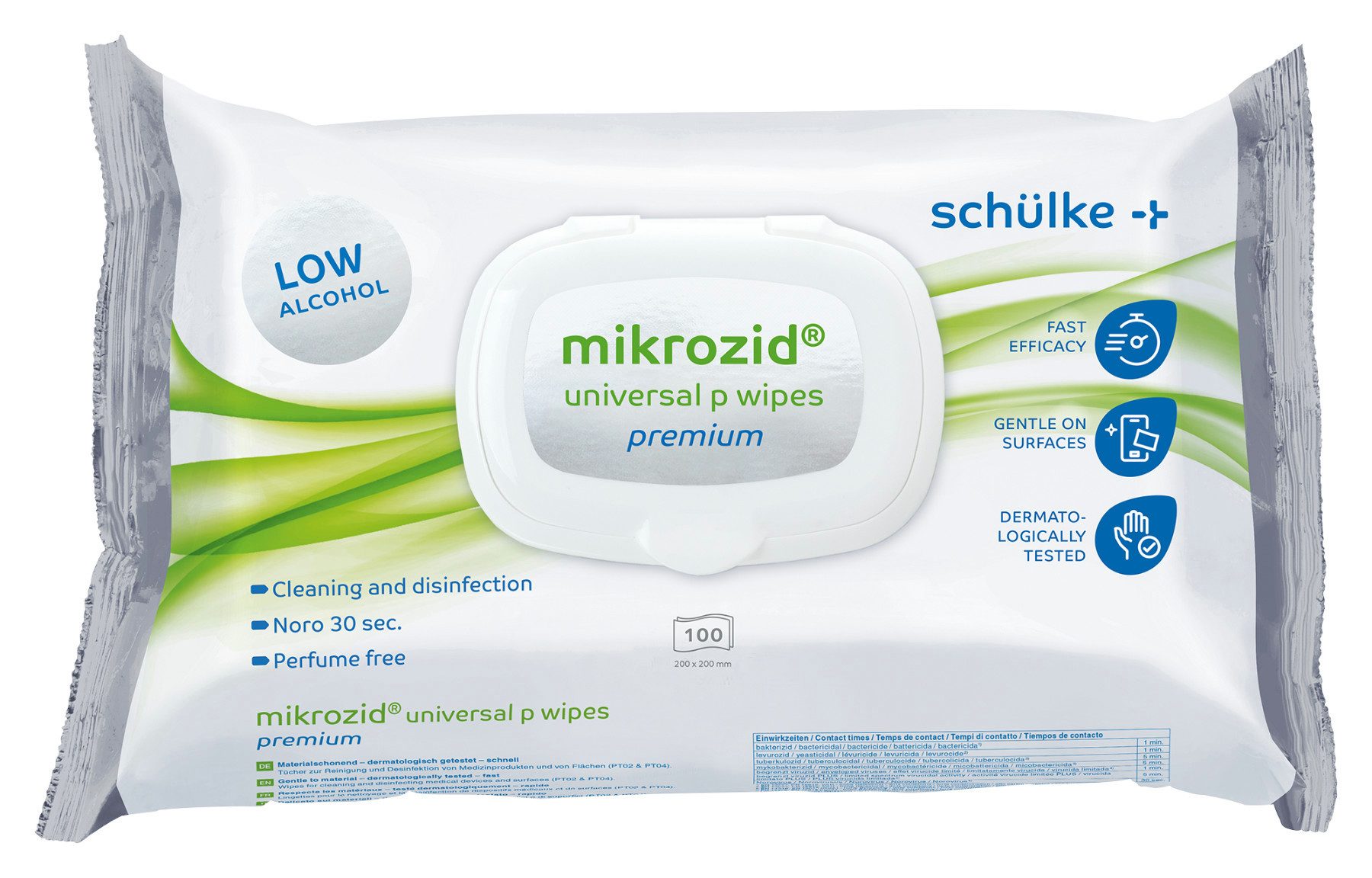 SCHÜLKE & MAYR GmbH mikrozid® universal p wipes premium - Desinfektionstücher Oberflächen Oberflächen-Desinfektionsmittel