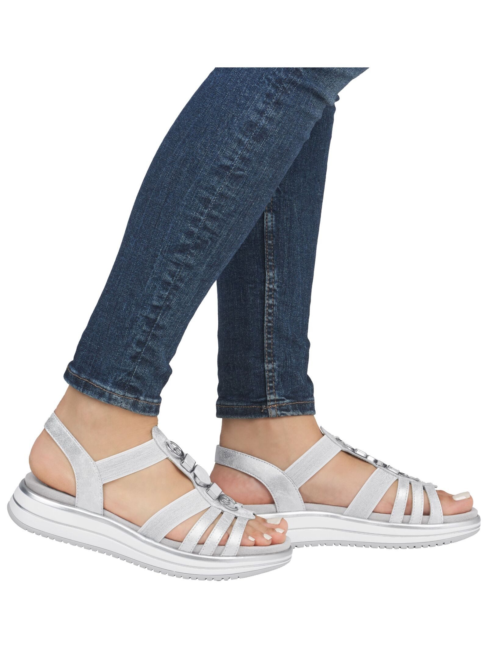 Remonte Remonte Sandalen Lederimitat Riemchensandale