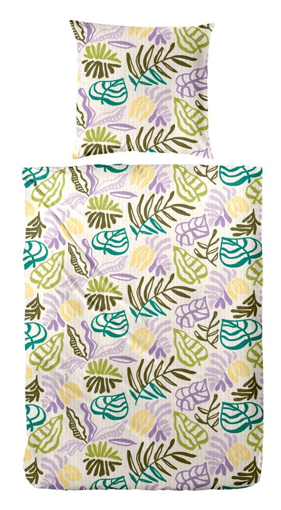 H.G. Hahn Haustextilien Bettwäsche Soft-Seersucker-Bettwäsche H.G. Hahn Haustextilien 213063, Baumwolle, 100% Baumwolle