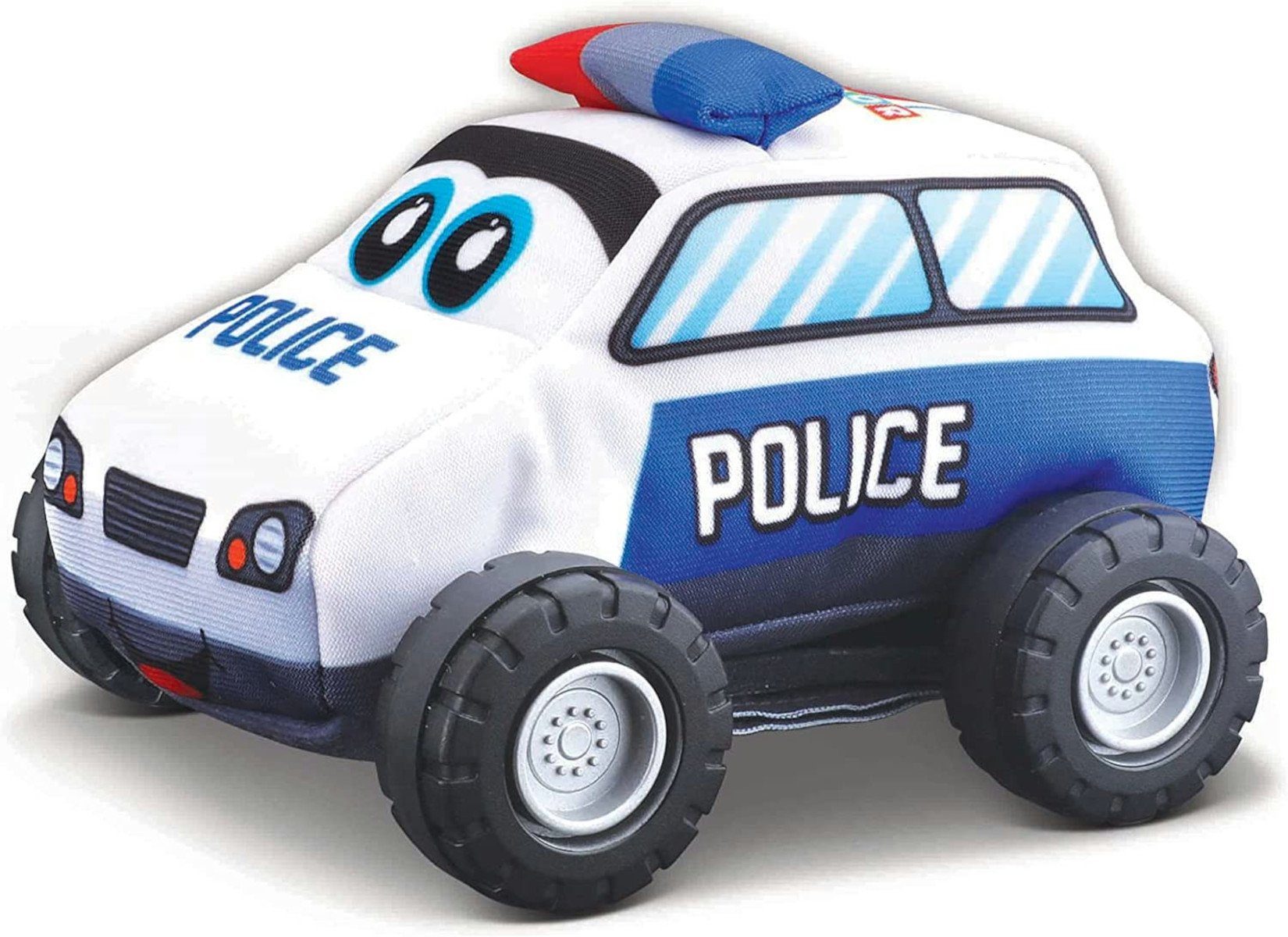 bbJunior Spielzeug-Auto My First Soft Car Polizei Auto (13cm, blau-weiß), Weicher Stoff und einfach zu reinigen