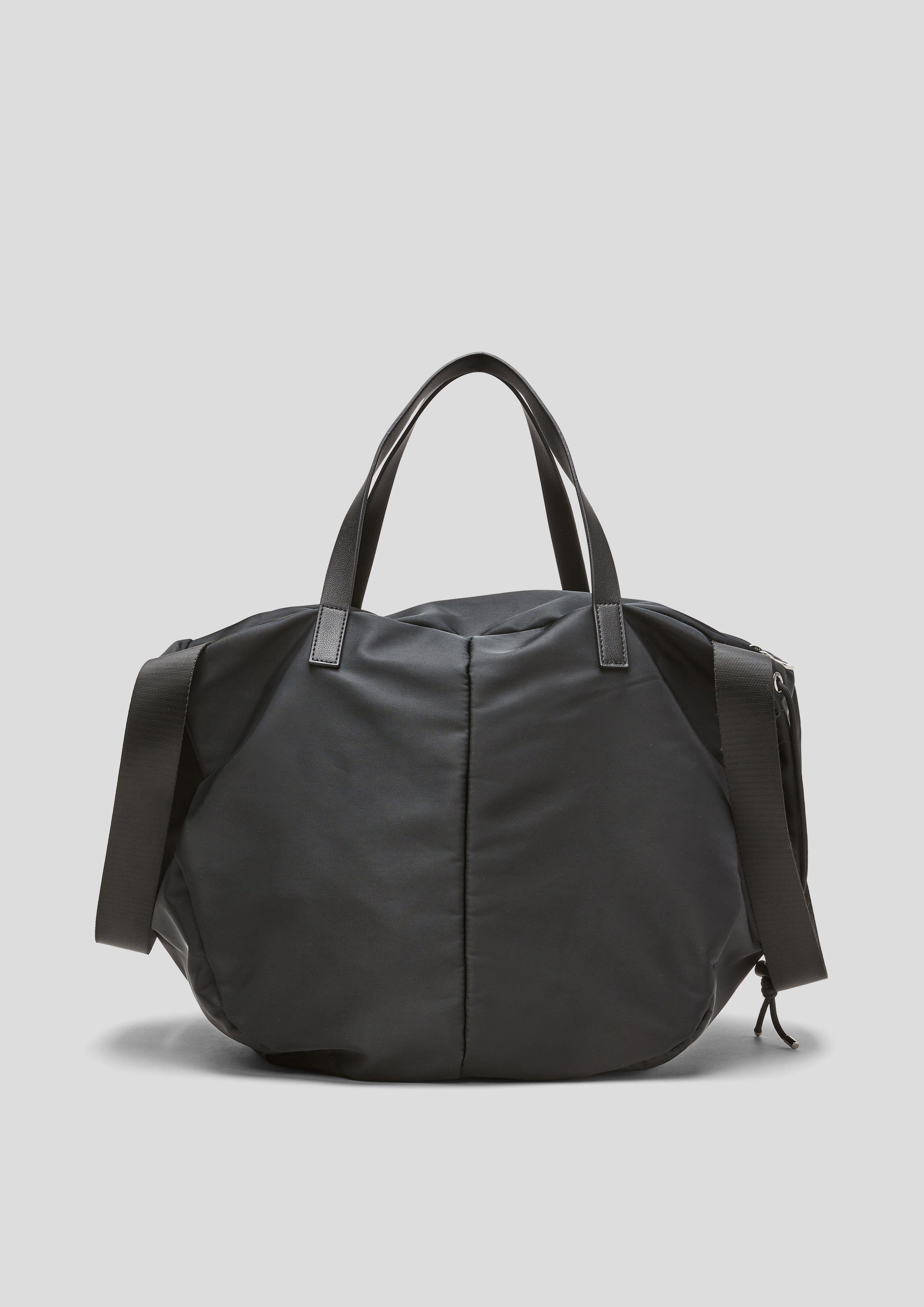 s.Oliver Shopper Tasche mit doppeltem Grey Black / Tragehenkel