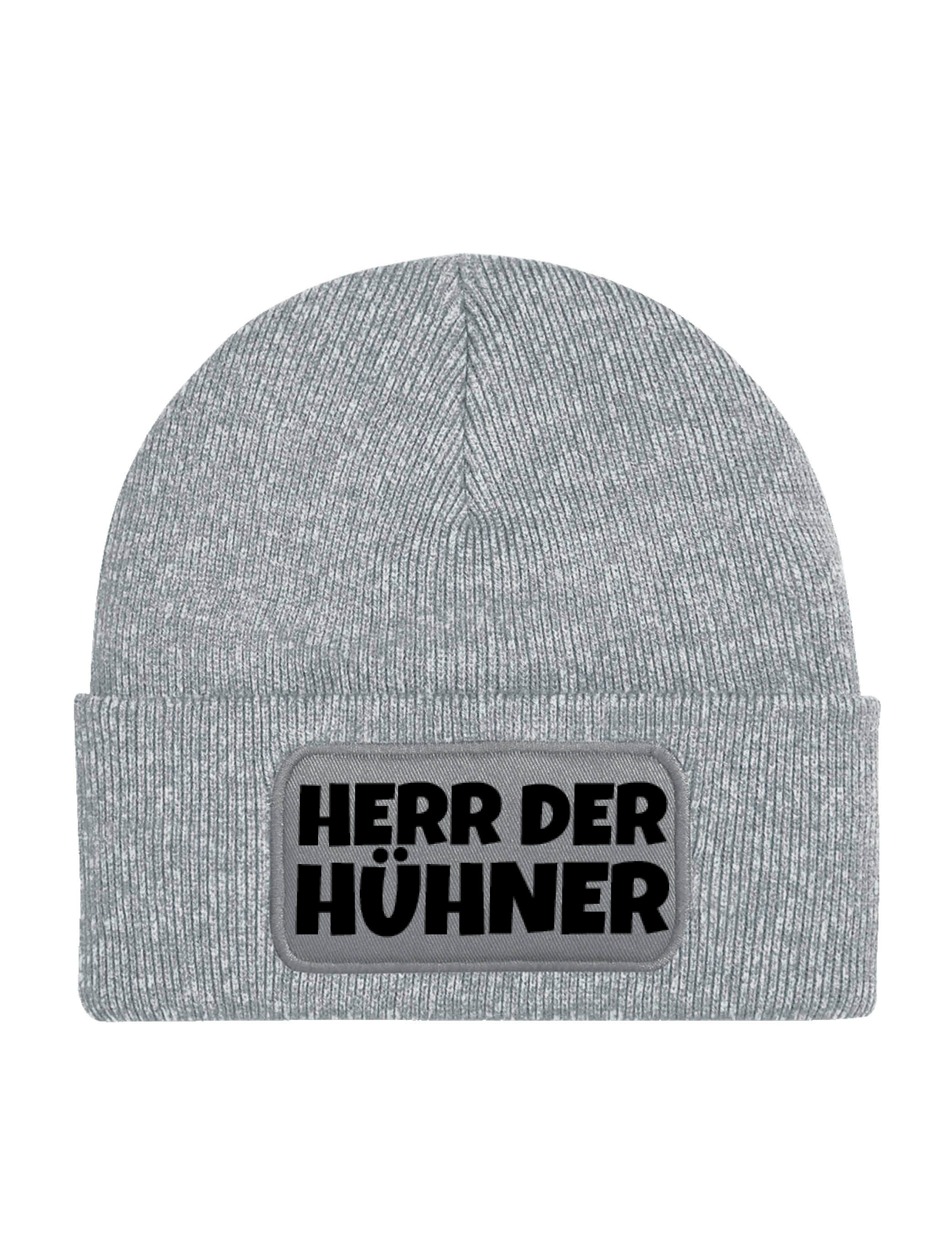 Youth Designz Beanie Herren & Damen unisex Mütze Beanie "Herr Der Hühner" Print Statement mit lustigen und stylischen Aufdruck Geschenk für Männer und Frauen