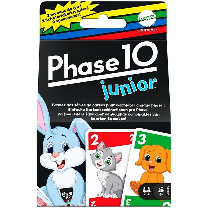 Mattel® Spiel Mattel Games Phase 10 Junior Kartenspiel