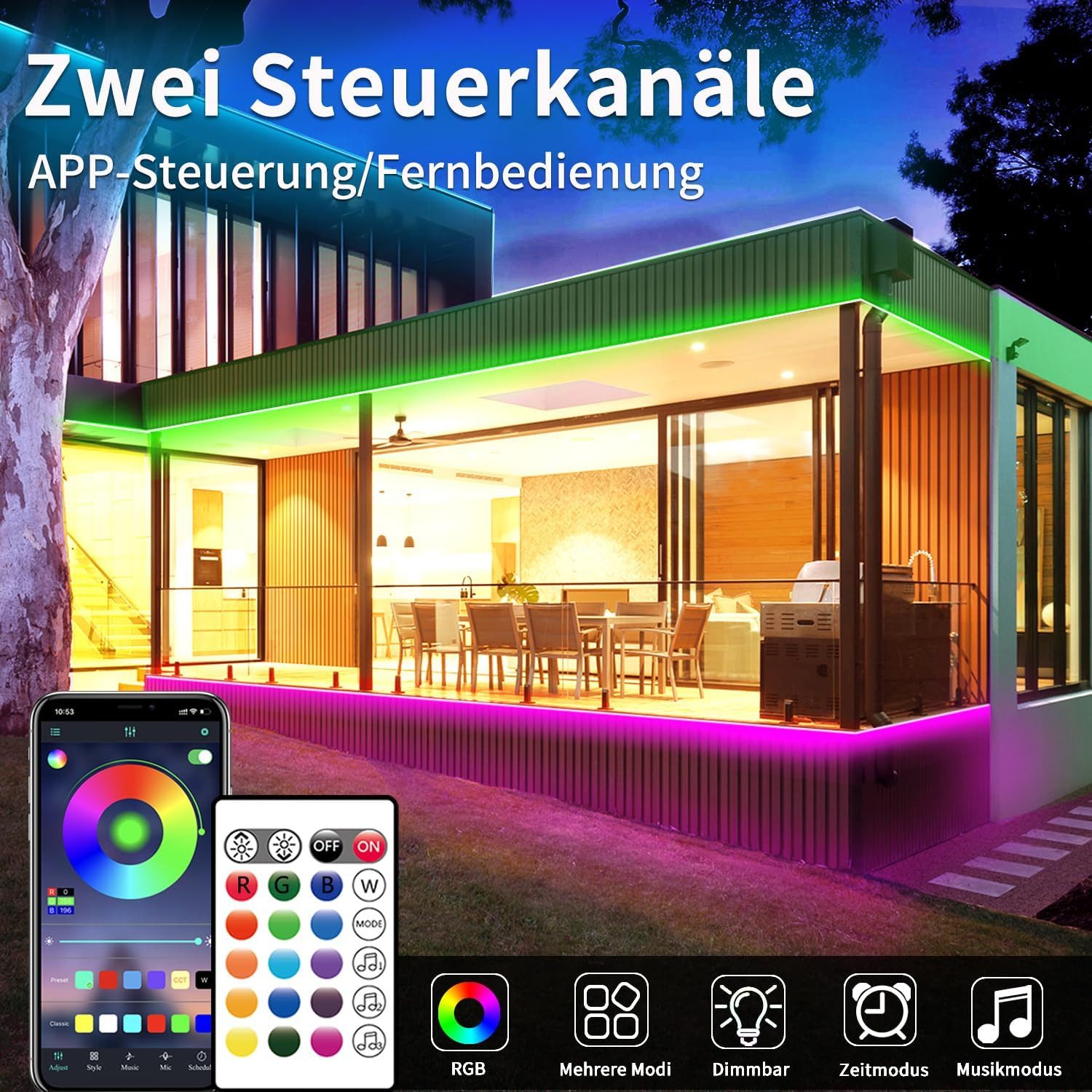 BlingBin LED-Lichterkette Neon Led strip RGB günstig online kaufen