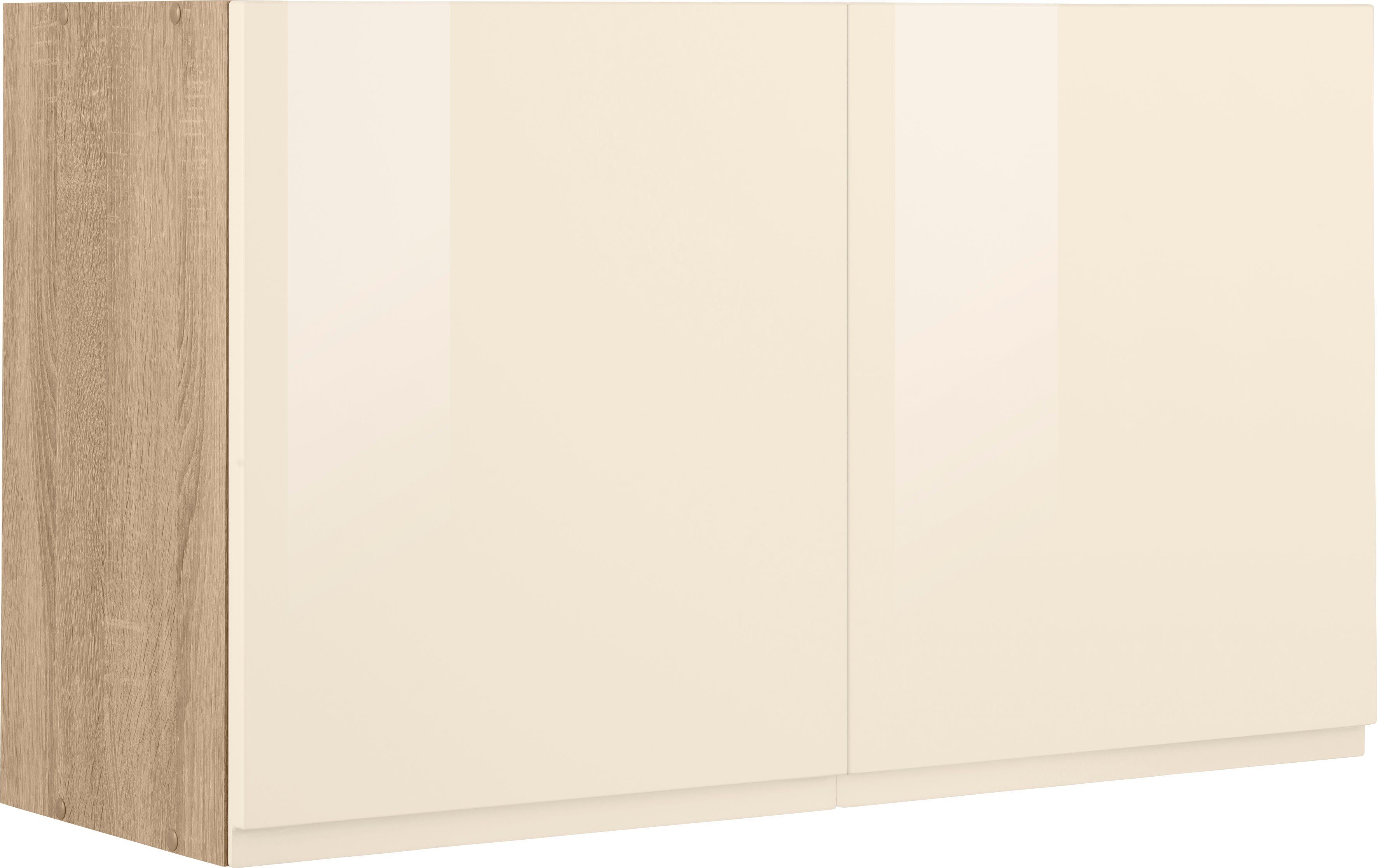 HELD MÖBEL Hängeschrank creme 100 Virginia cm 2 Türen mit breit, Hochglanz