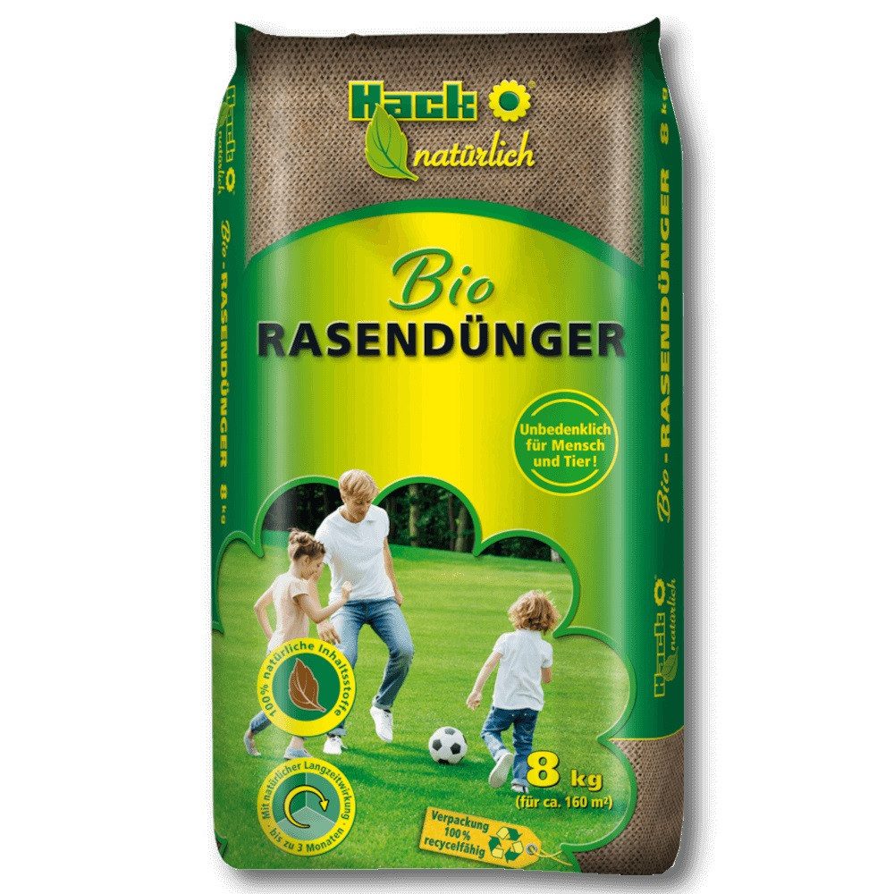 Hack Rasendünger HACK Bio Rasendünger NPK 7 +3 +13 (2) 8 kg
