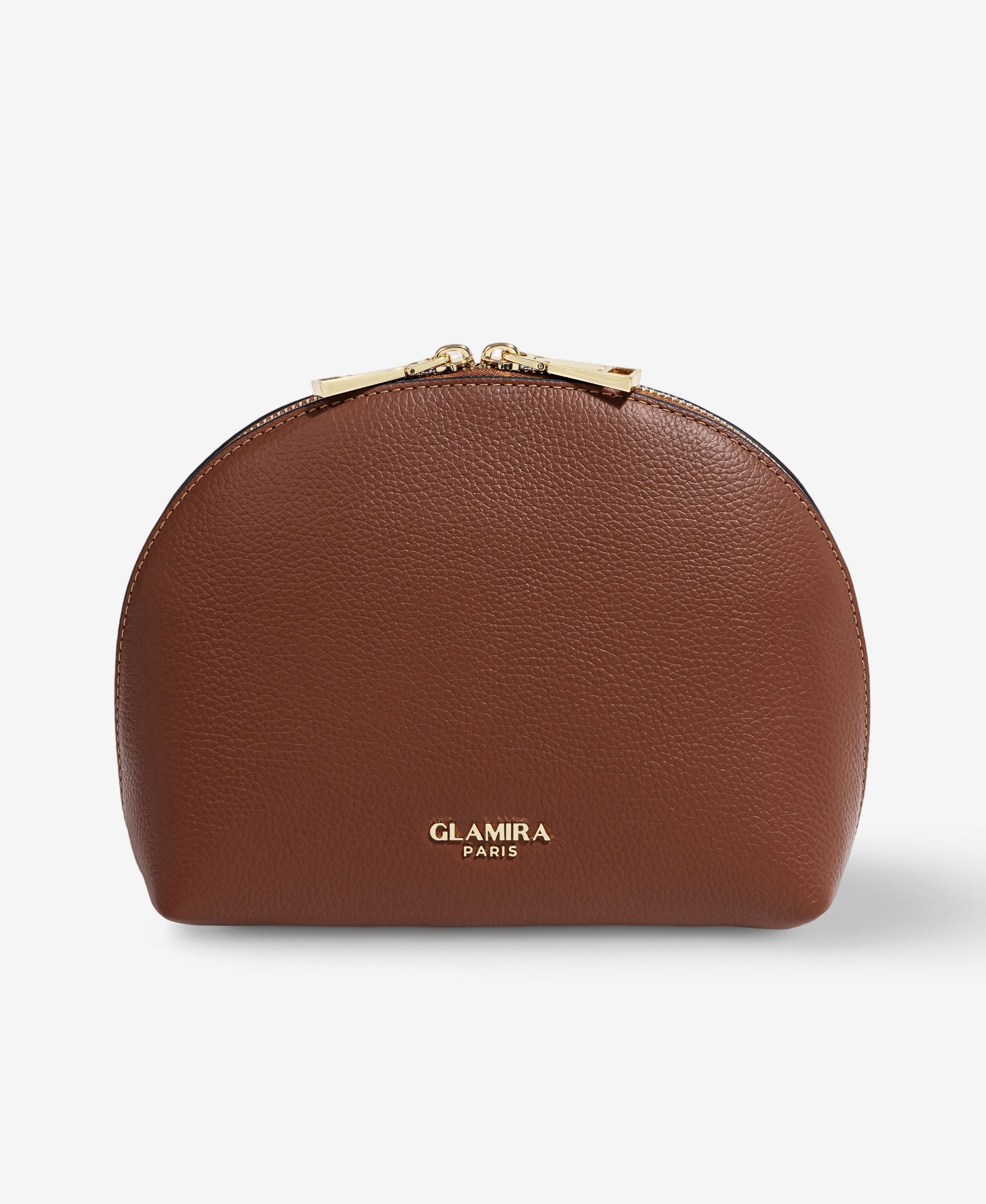 GLAMIRA Handtasche PetiteGlam Braune Clutch (1-tlg), echt Leder