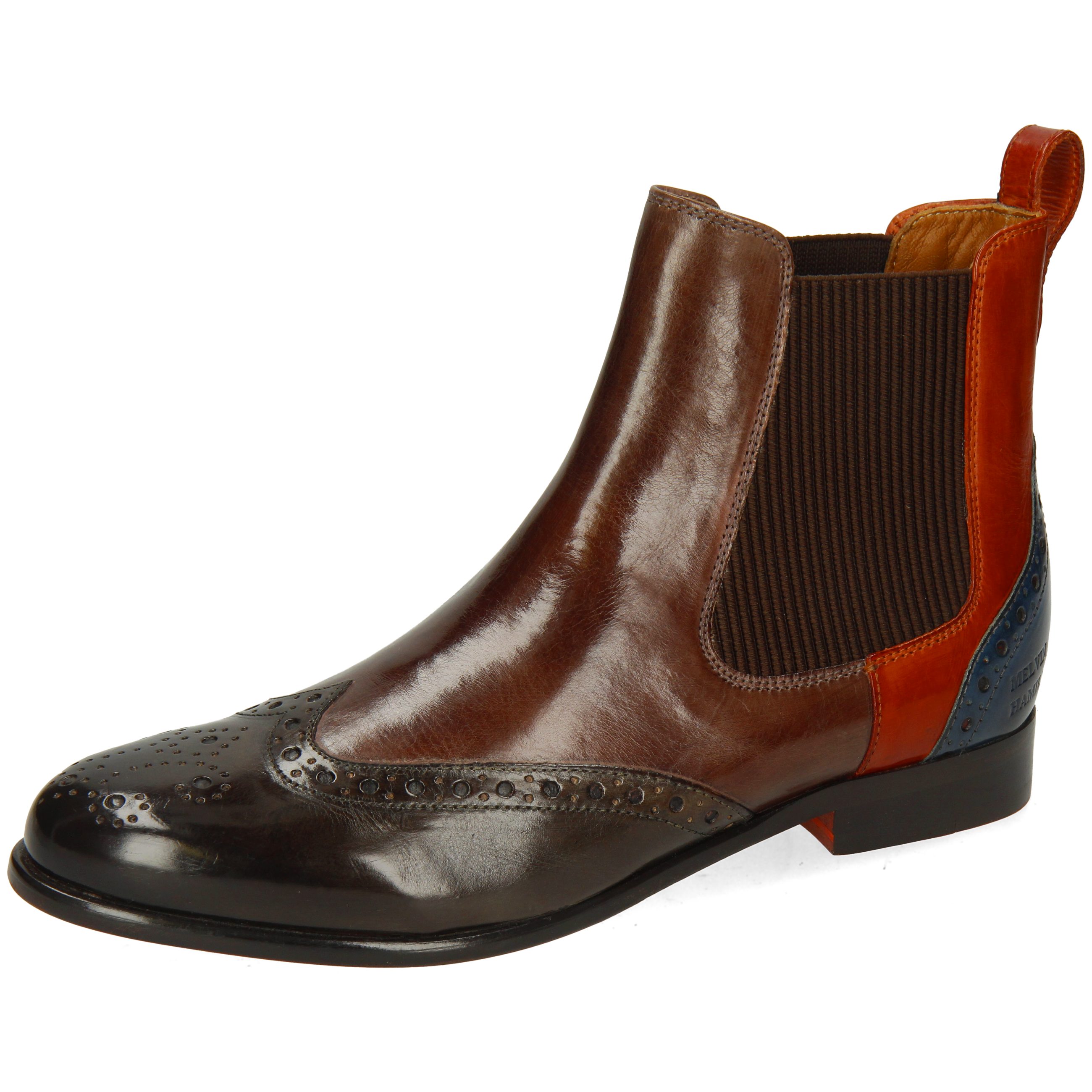 Crust Hamilton Melvin 29 Chestnut & Selina Seaweed Crust Stiefelette