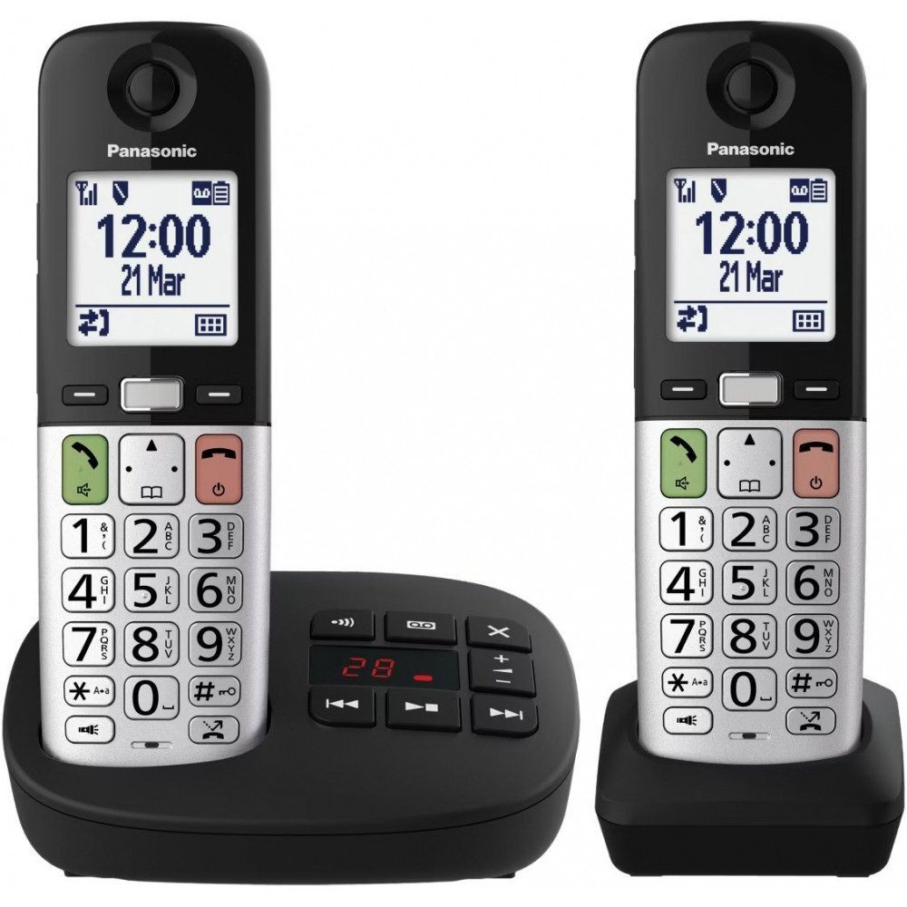 Panasonic KX-TGU432EXB Festnetztelefon (Mobilteile: 2)