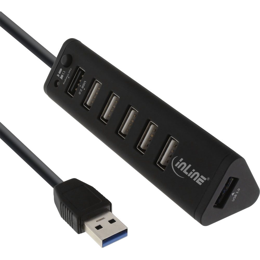 Mauspad Smart Hub, 7-fach USB 3.0 / 2.0 Hub mit Schnelllade-Anschluss