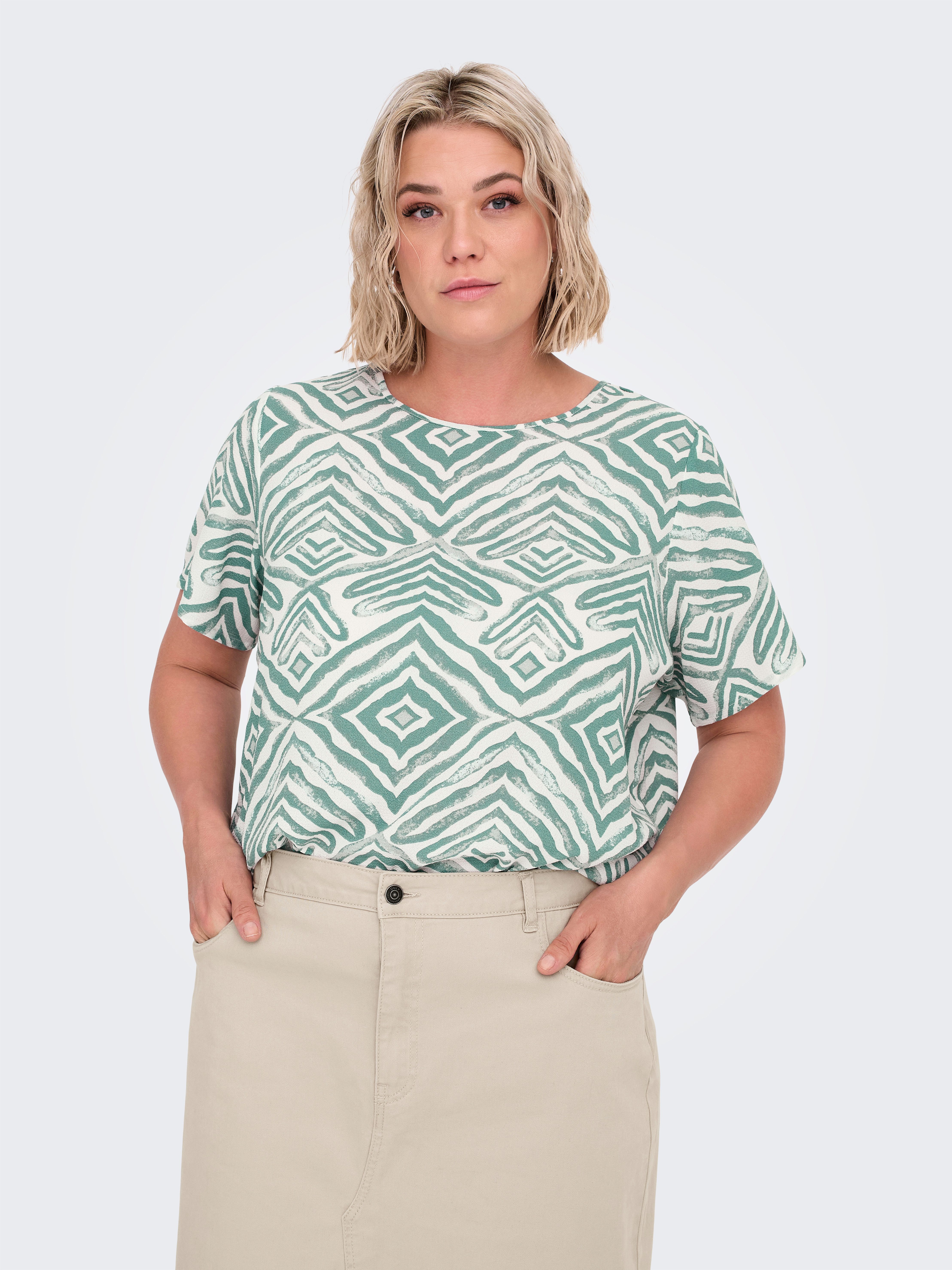 ONLY CARMAKOMA Shirtbluse CARVICA SS TOP günstig online kaufen