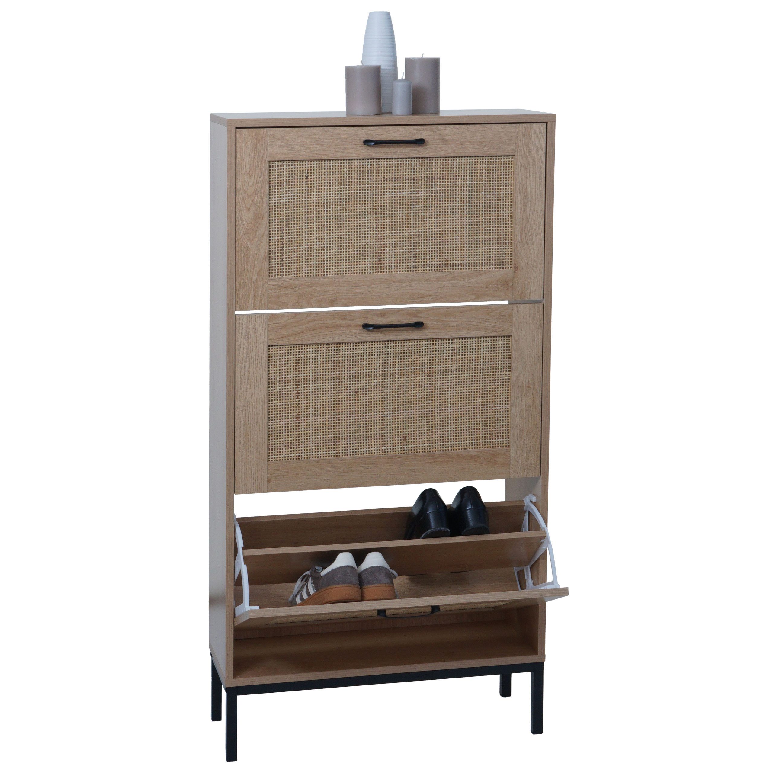 MCW Schuhschrank MCW-N92 Bequemes Öffnen durch Griff